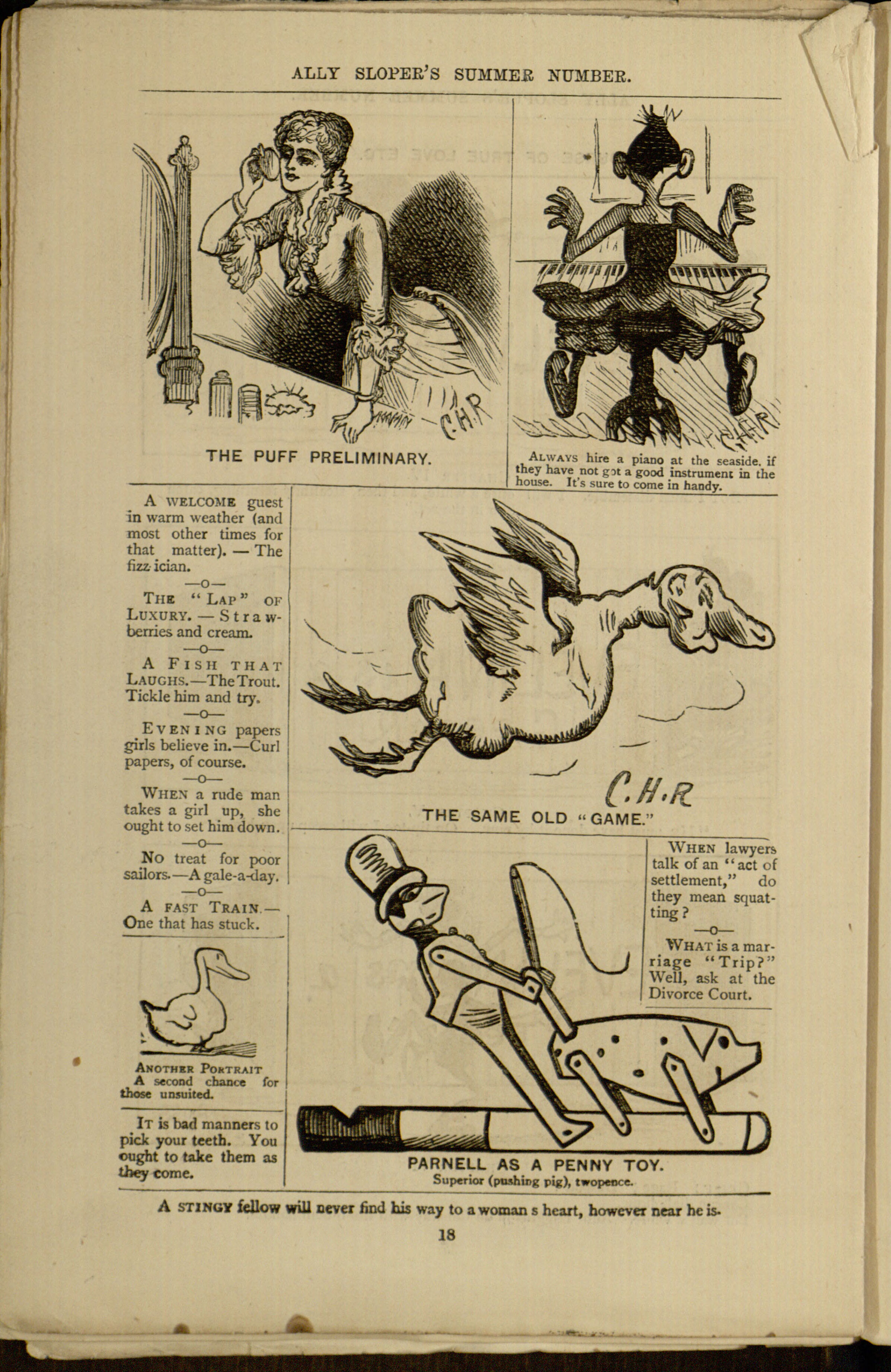 Ally Sloper's Summer Number 1886, page 19. Public domain. Source: https://archive.org/details/ally-slopers-summer-number-for-1886