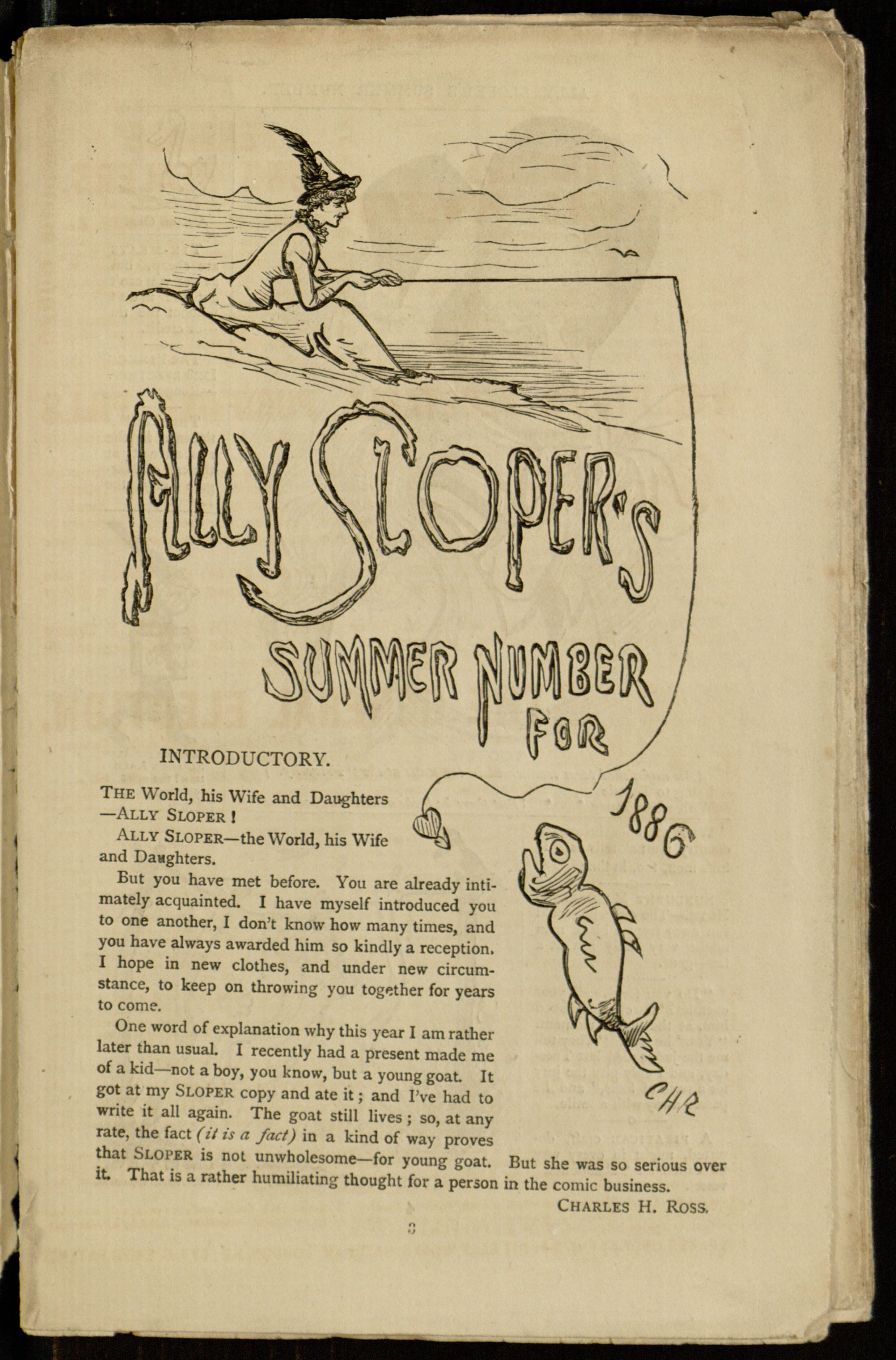 Ally Sloper's Summer Number 1886, page 3. Public domain. Source: https://archive.org/details/ally-slopers-summer-number-for-1886