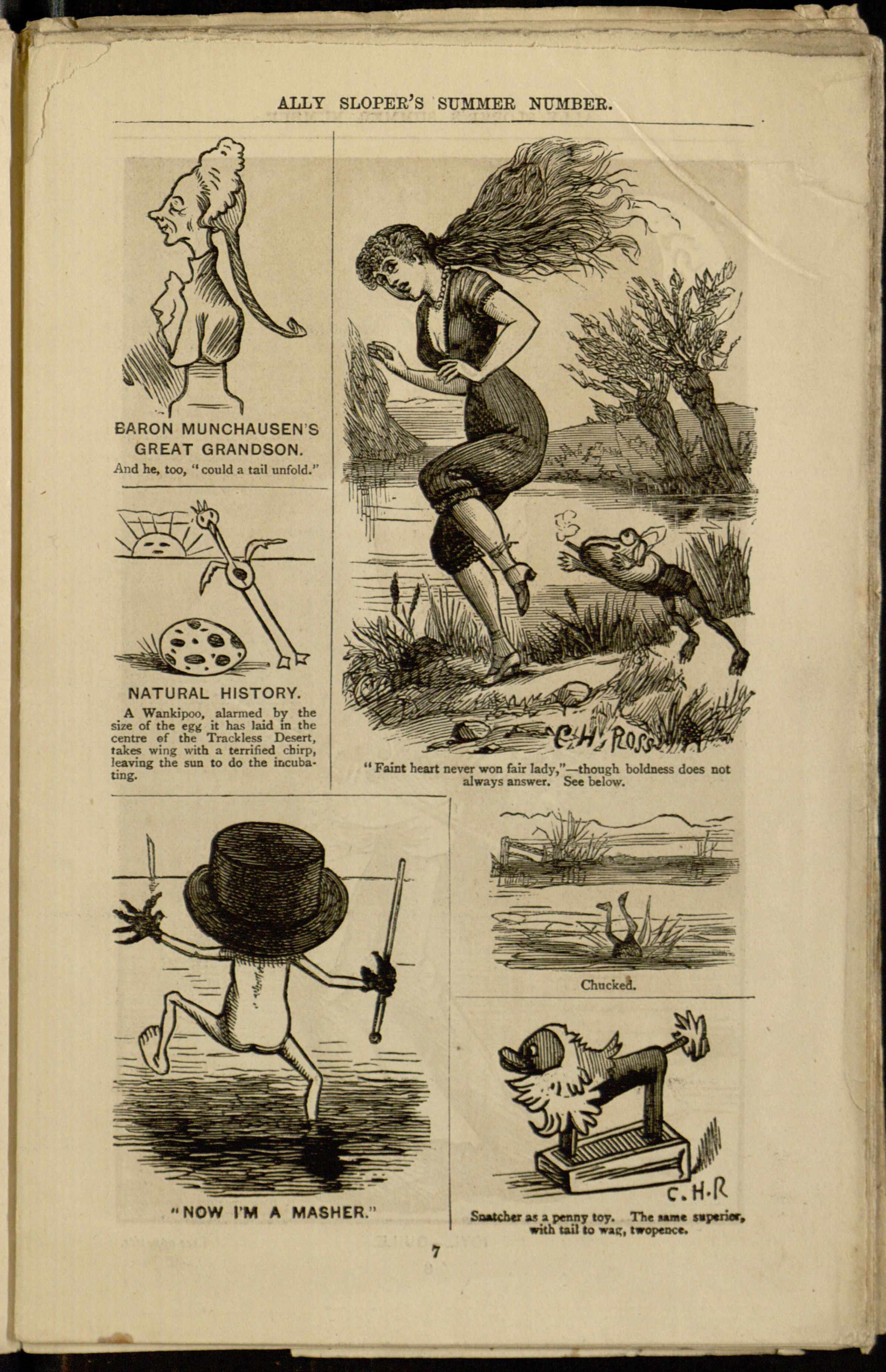 Ally Sloper's Summer Number 1886, page 7. Public domain. Source: https://archive.org/details/ally-slopers-summer-number-for-1886