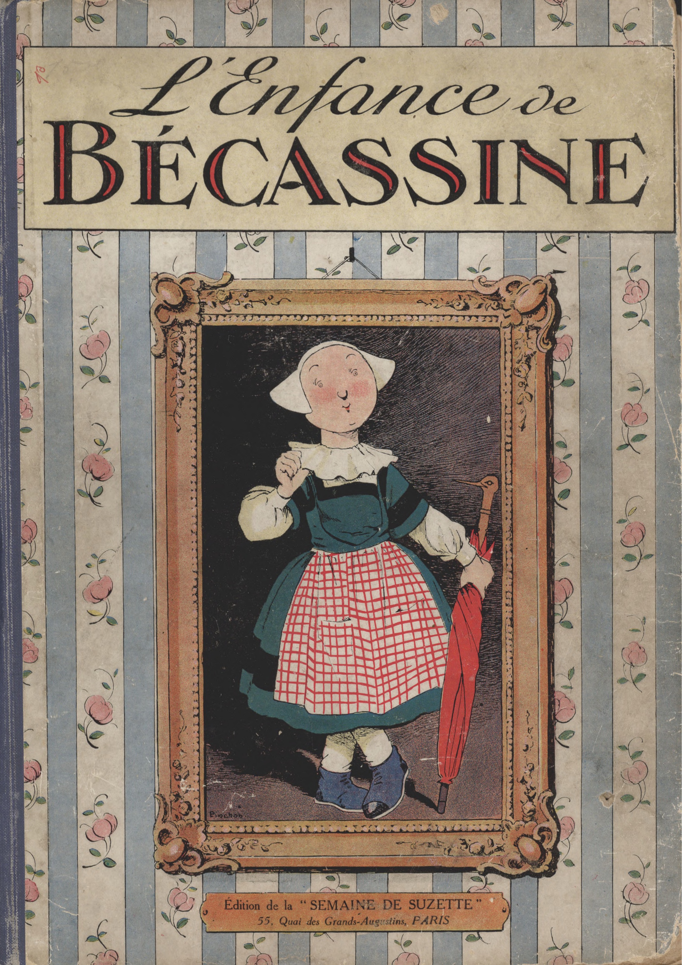 Bécassine – L'Enfance de Bécassine (1913), page 1. Caumery & J.-P. Pinchon. Domaine public.