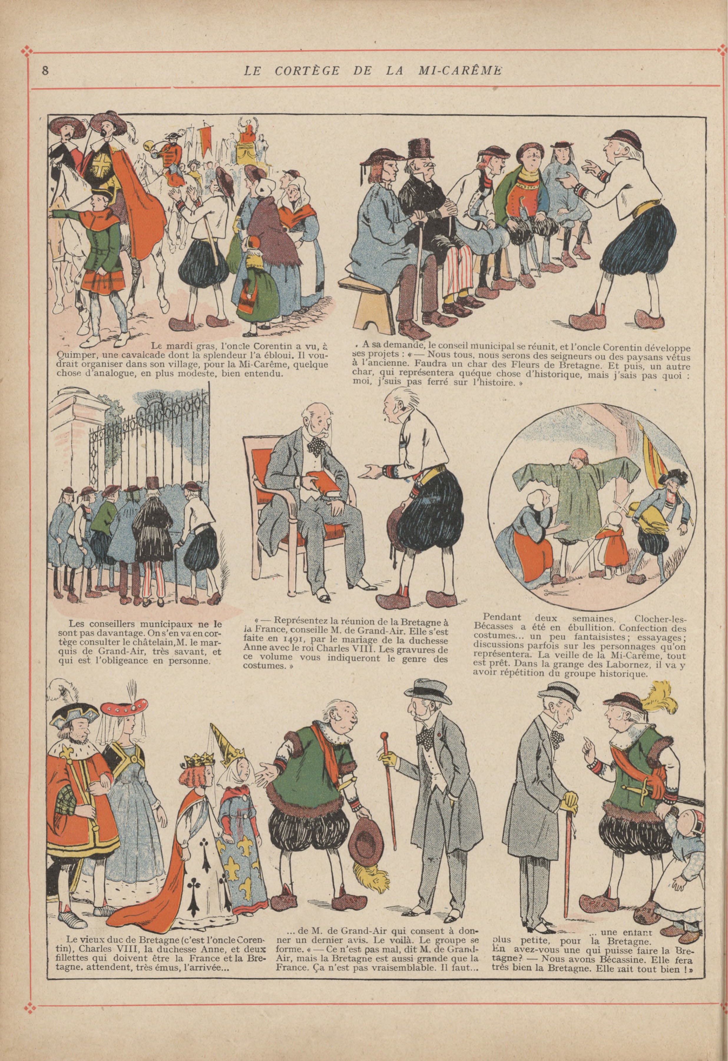 Bécassine – L'Enfance de Bécassine (1913), page 11. Caumery & J.-P. Pinchon. Domaine public.