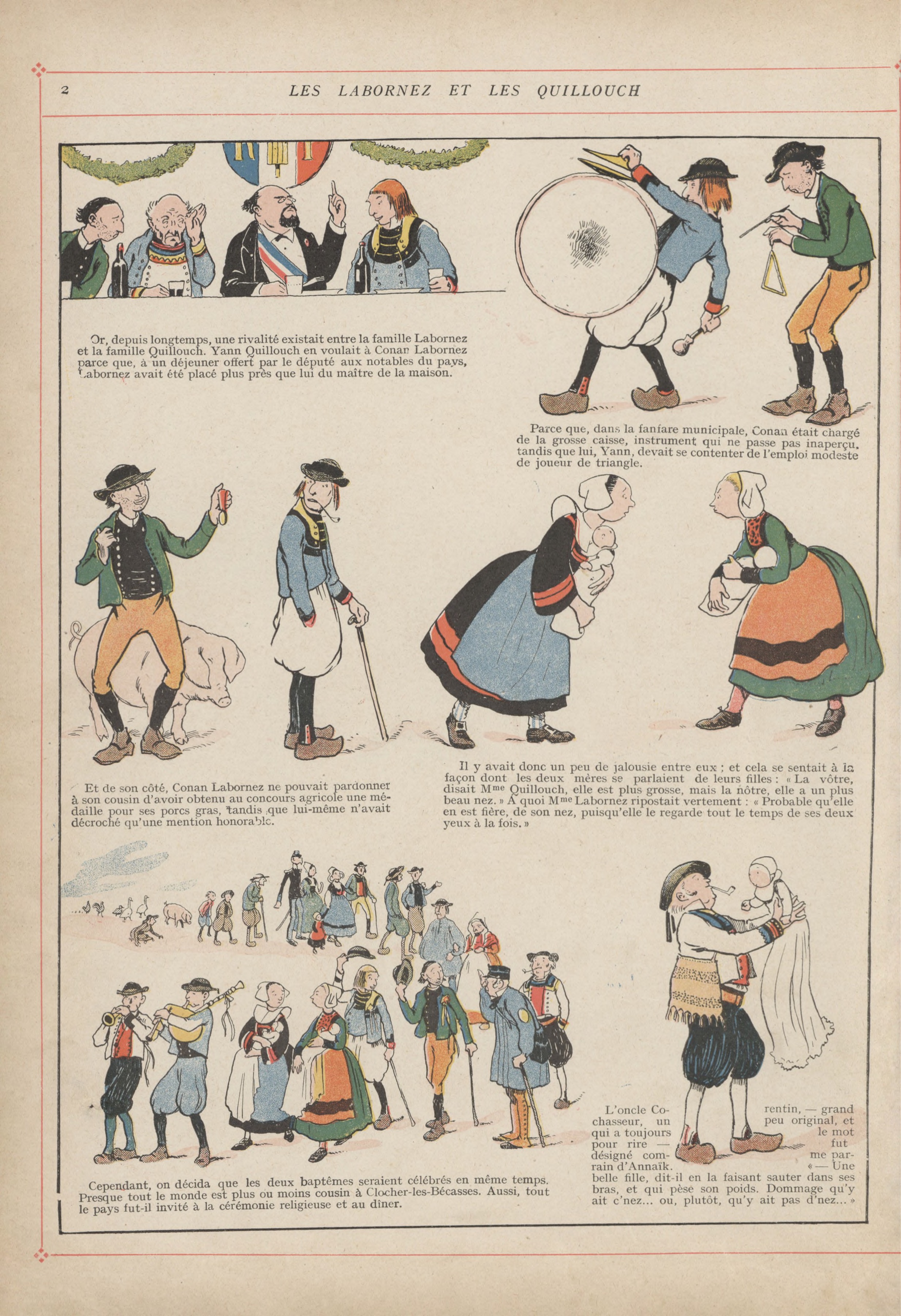 Bécassine – L'Enfance de Bécassine (1913), page 5. Caumery & J.-P. Pinchon. Domaine public.