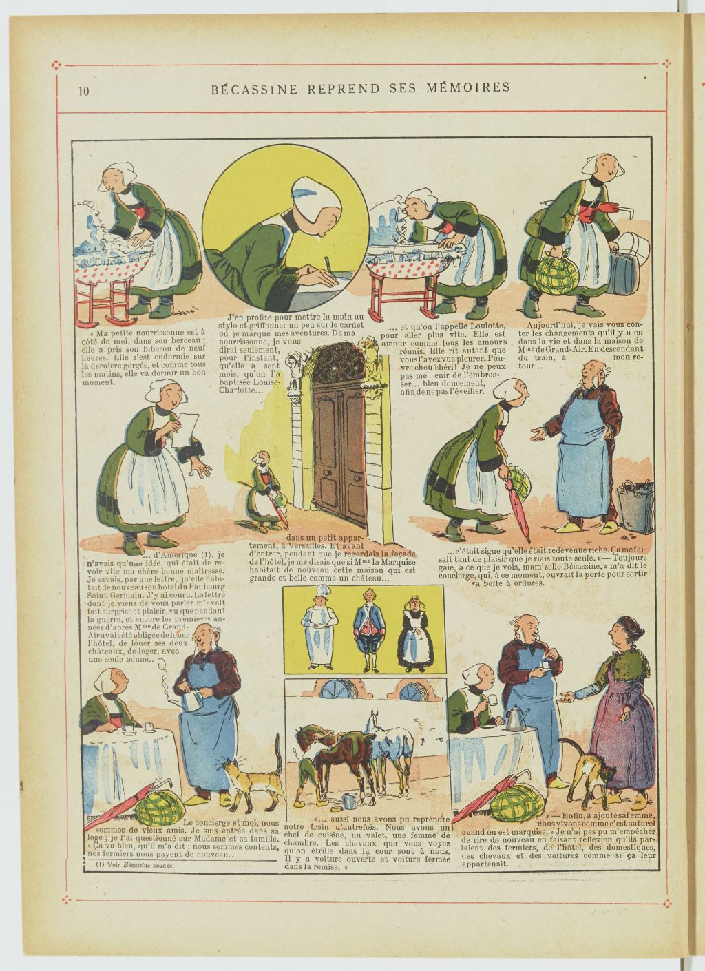 Bécassine – Bécassine nourrice (1922), page 11. Caumery & J.-P. Pinchon. Domaine public. Source gallica.bnf.fr / BnF.