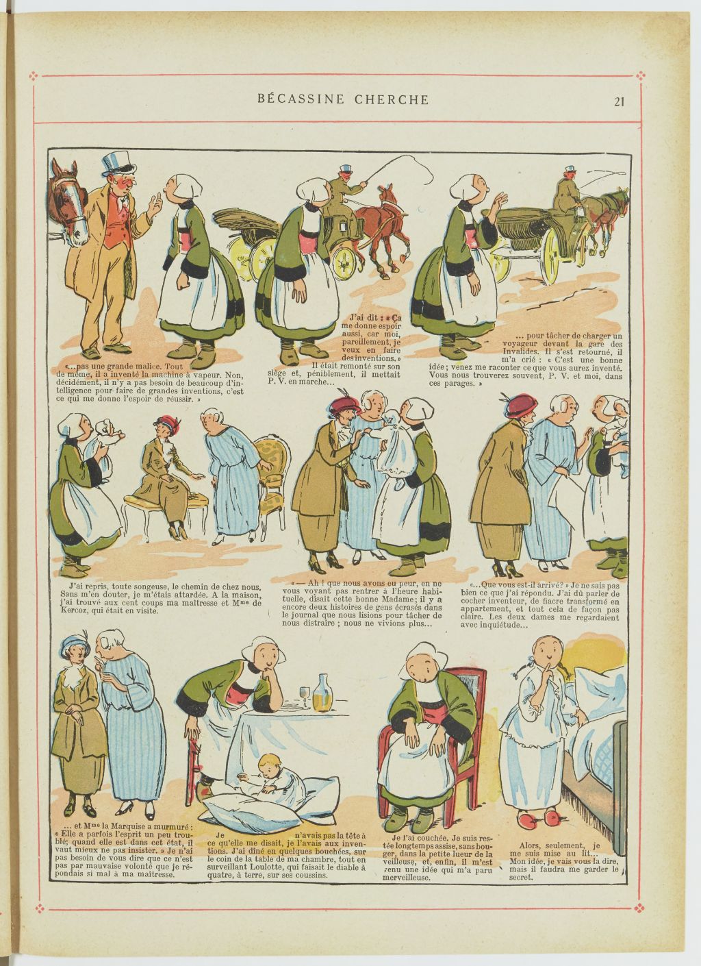 Bécassine – Bécassine nourrice (1922), page 22. Caumery & J.-P. Pinchon. Domaine public. Source gallica.bnf.fr / BnF.