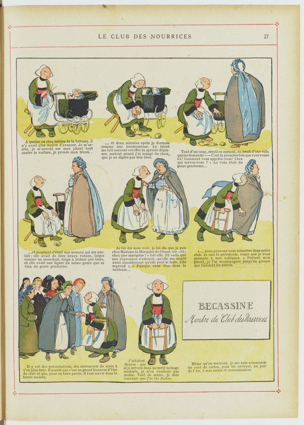 Bécassine – Bécassine nourrice (1922), page 28. Caumery & J.-P. Pinchon. Domaine public. Source gallica.bnf.fr / BnF.