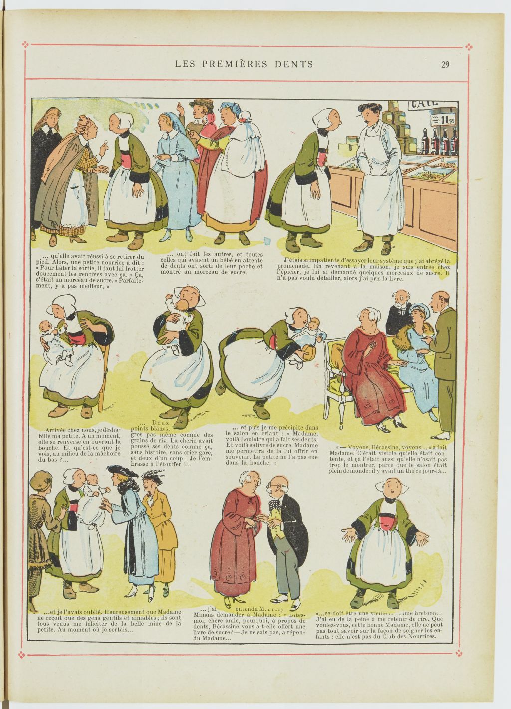 Bécassine – Bécassine nourrice (1922), page 30. Caumery & J.-P. Pinchon. Domaine public. Source gallica.bnf.fr / BnF.