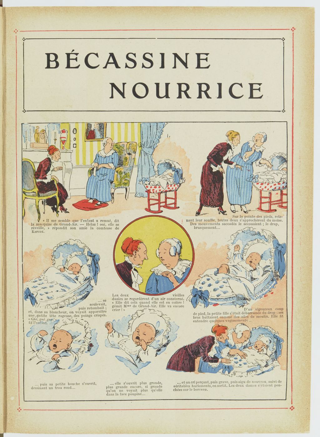 Bécassine – Bécassine nourrice (1922), page 4. Caumery & J.-P. Pinchon. Domaine public. Source gallica.bnf.fr / BnF.