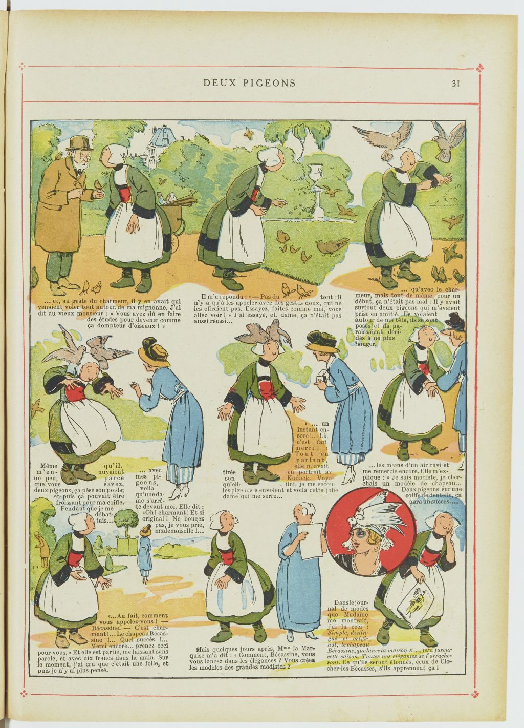 Bécassine – Bécassine nourrice (1922), page 32. Caumery & J.-P. Pinchon. Domaine public. Source gallica.bnf.fr / BnF.