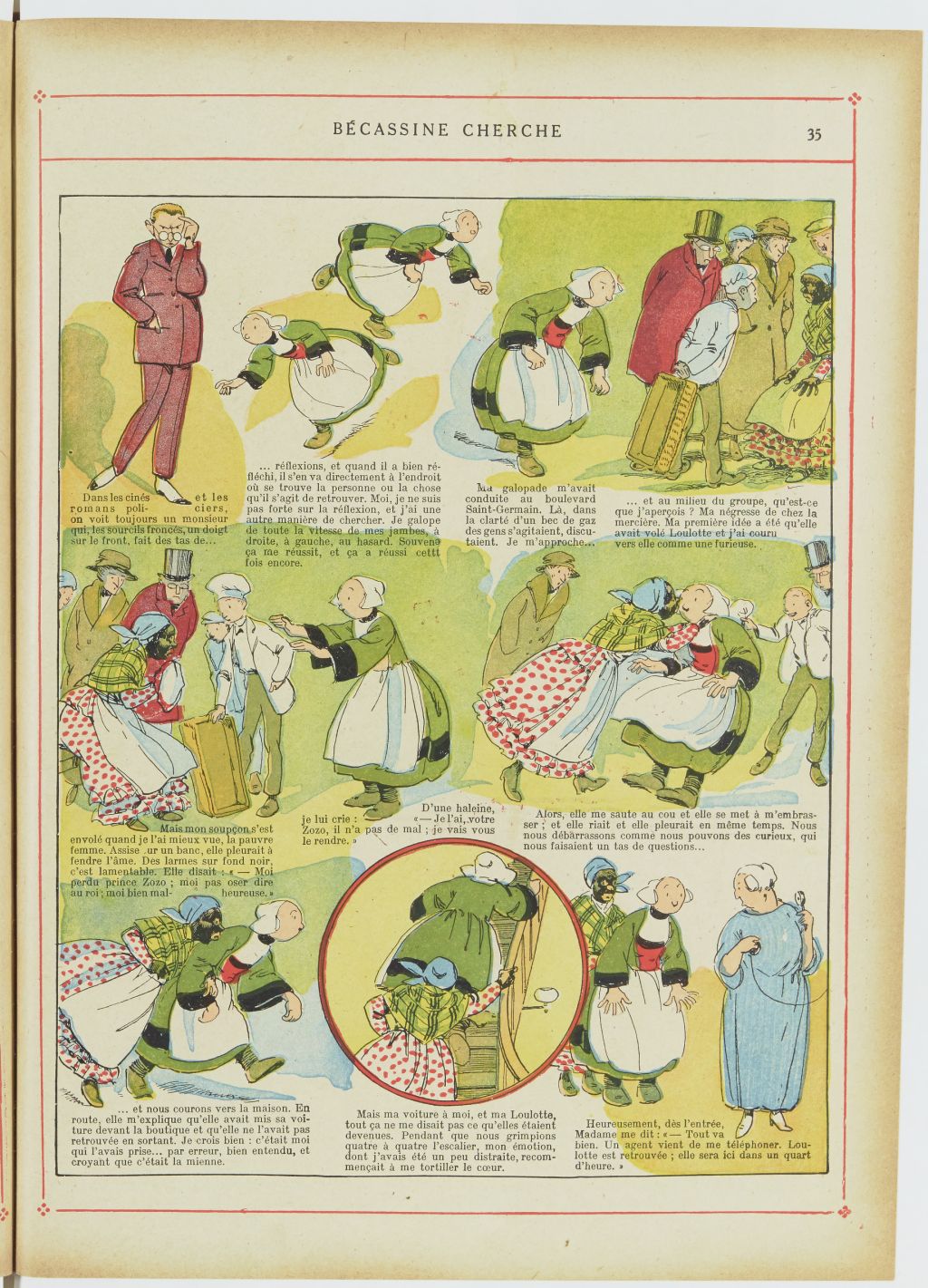 Bécassine – Bécassine nourrice (1922), page 36. Caumery & J.-P. Pinchon. Domaine public. Source gallica.bnf.fr / BnF.