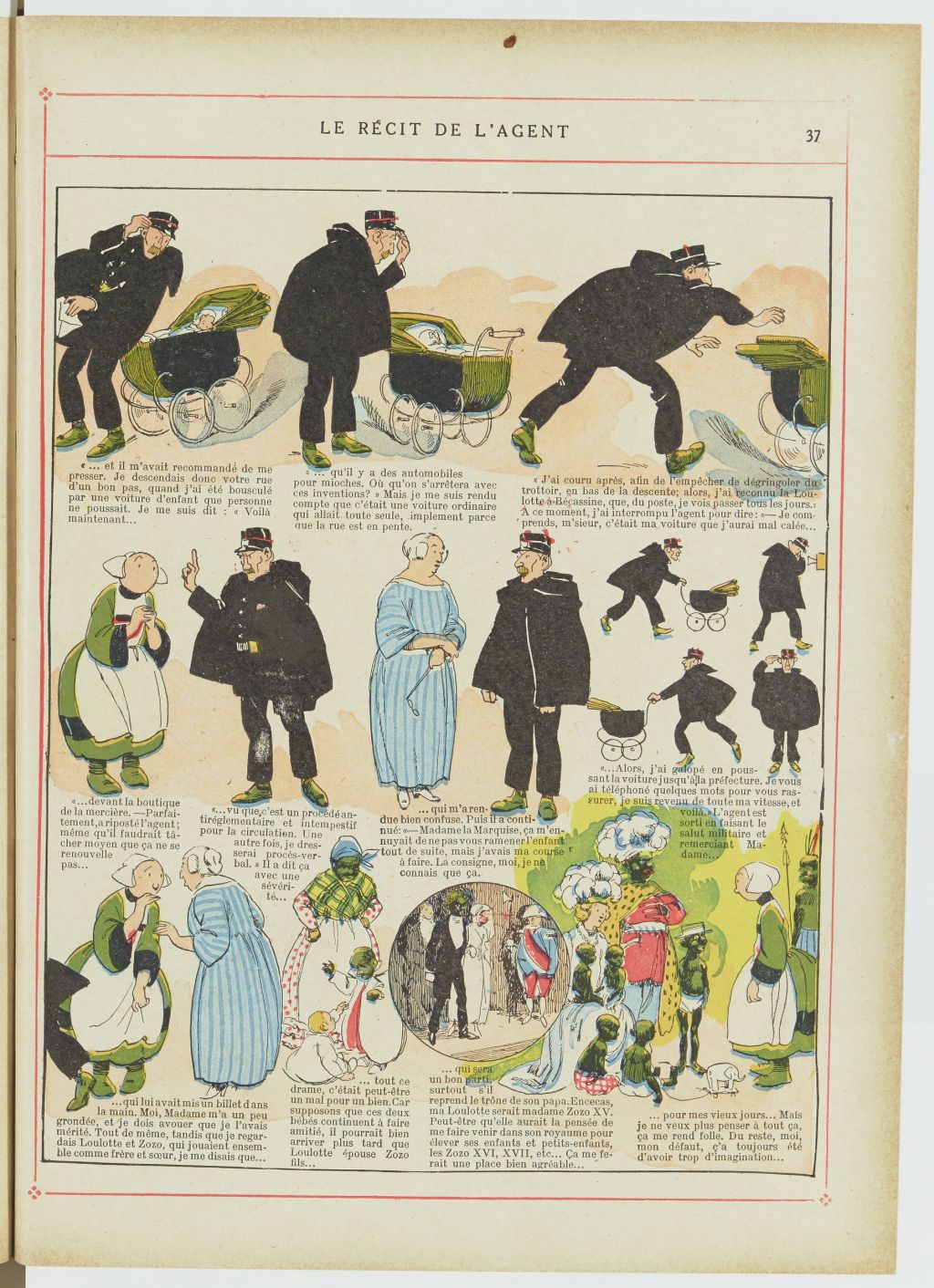 Bécassine – Bécassine nourrice (1922), page 38. Caumery & J.-P. Pinchon. Domaine public. Source gallica.bnf.fr / BnF.