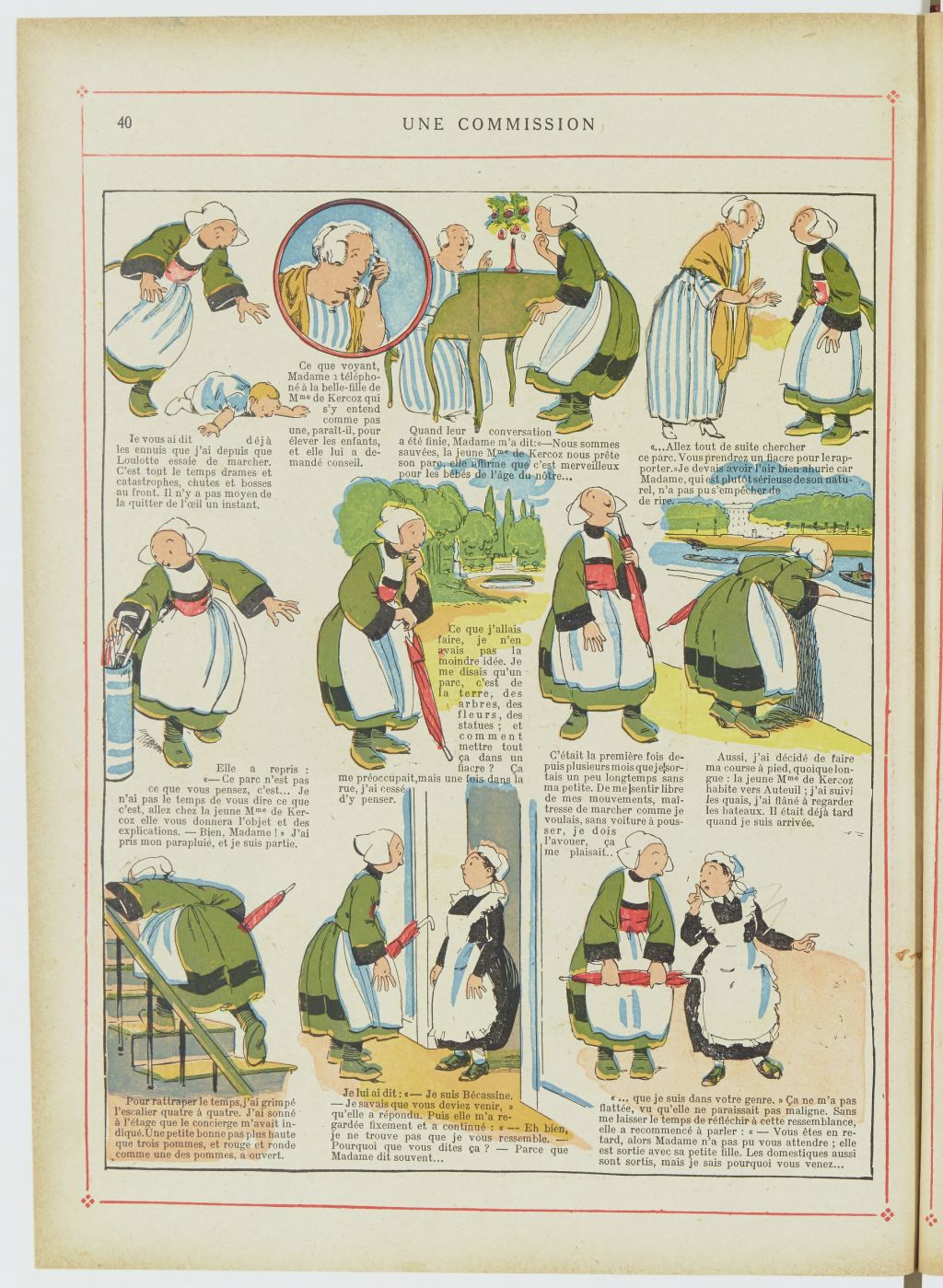 Bécassine – Bécassine nourrice (1922), page 41. Caumery & J.-P. Pinchon. Domaine public. Source gallica.bnf.fr / BnF.