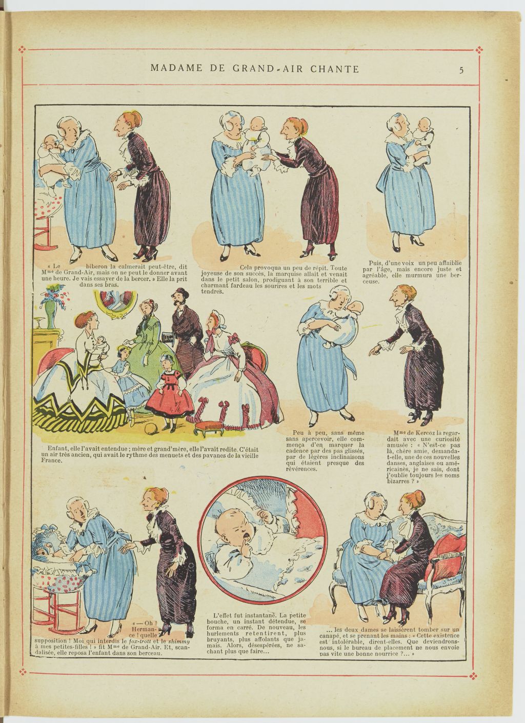 Bécassine – Bécassine nourrice (1922), page 6. Caumery & J.-P. Pinchon. Domaine public. Source gallica.bnf.fr / BnF.