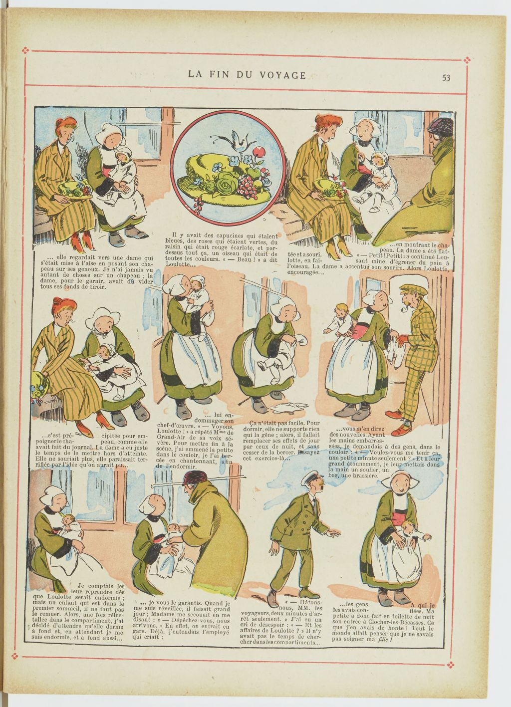 Bécassine – Bécassine nourrice (1922), page 54. Caumery & J.-P. Pinchon. Domaine public. Source gallica.bnf.fr / BnF.