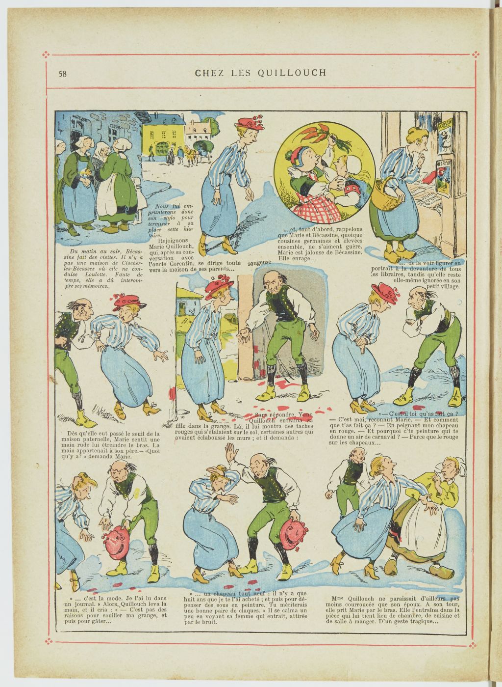 Bécassine – Bécassine nourrice (1922), page 59. Caumery & J.-P. Pinchon. Domaine public. Source gallica.bnf.fr / BnF.