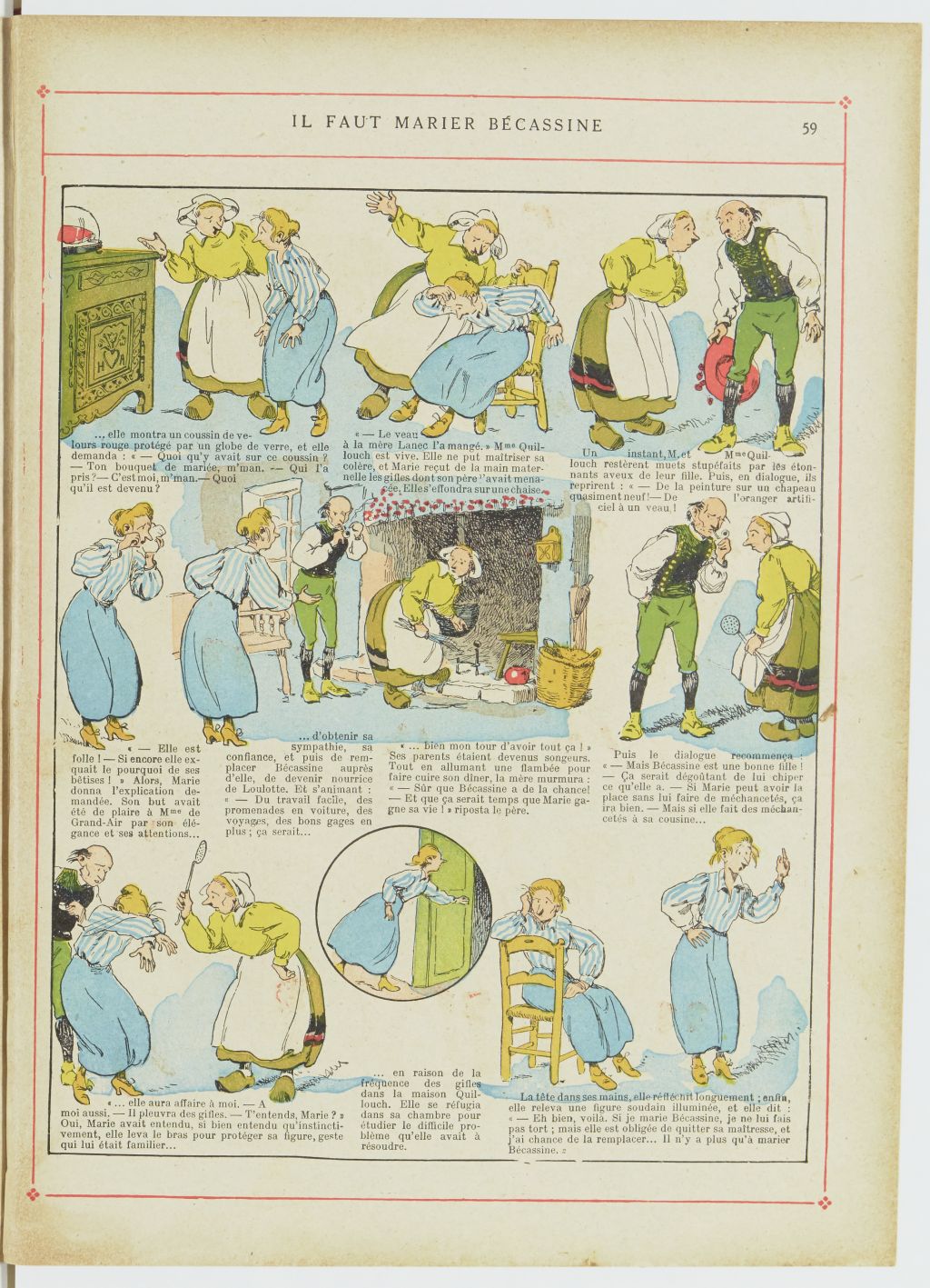 Bécassine – Bécassine nourrice (1922), page 60. Caumery & J.-P. Pinchon. Domaine public. Source gallica.bnf.fr / BnF.