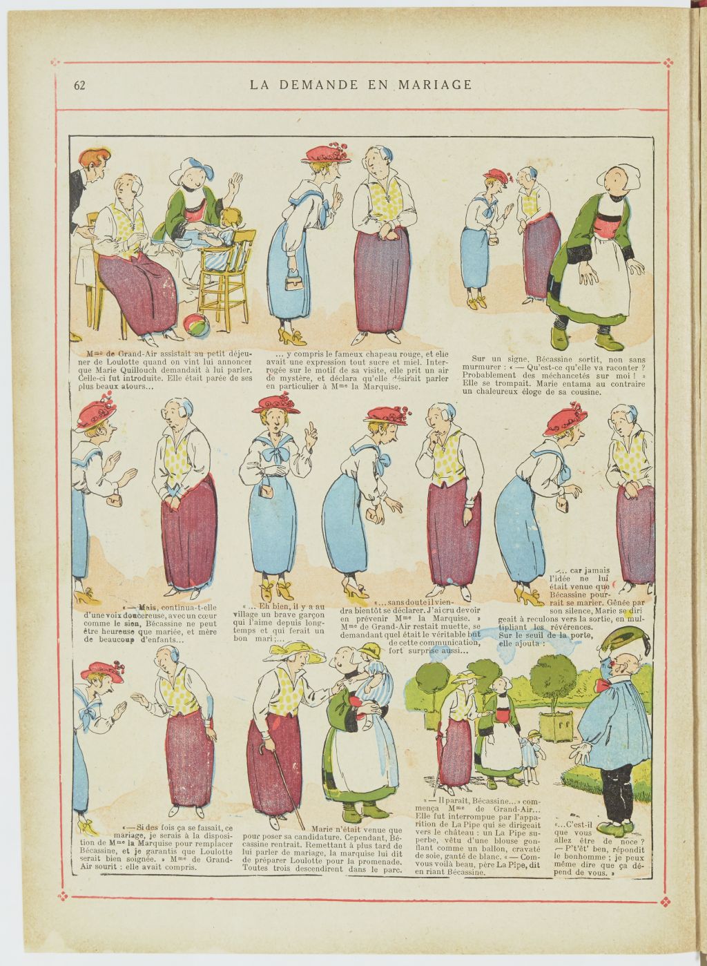 Bécassine – Bécassine nourrice (1922), page 63. Caumery & J.-P. Pinchon. Domaine public. Source gallica.bnf.fr / BnF.
