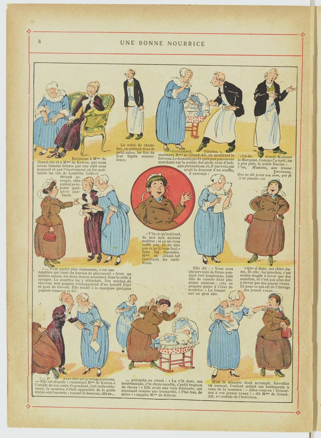 Bécassine – Bécassine nourrice (1922), page 9. Caumery & J.-P. Pinchon. Domaine public. Source gallica.bnf.fr / BnF.