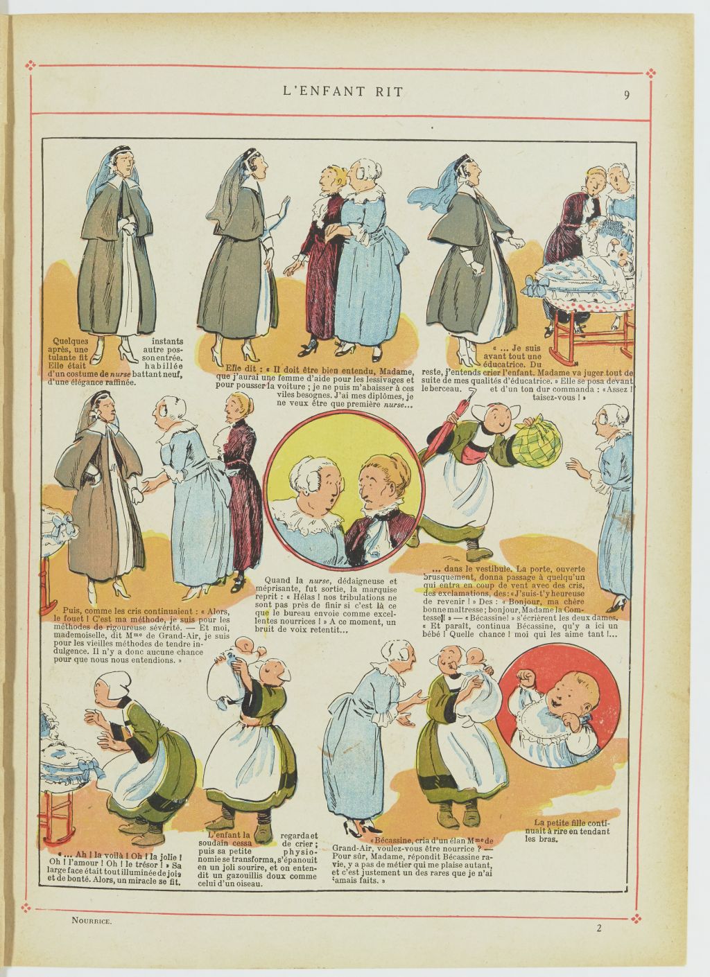 Bécassine – Bécassine nourrice (1922), page 10. Caumery & J.-P. Pinchon. Domaine public. Source gallica.bnf.fr / BnF.