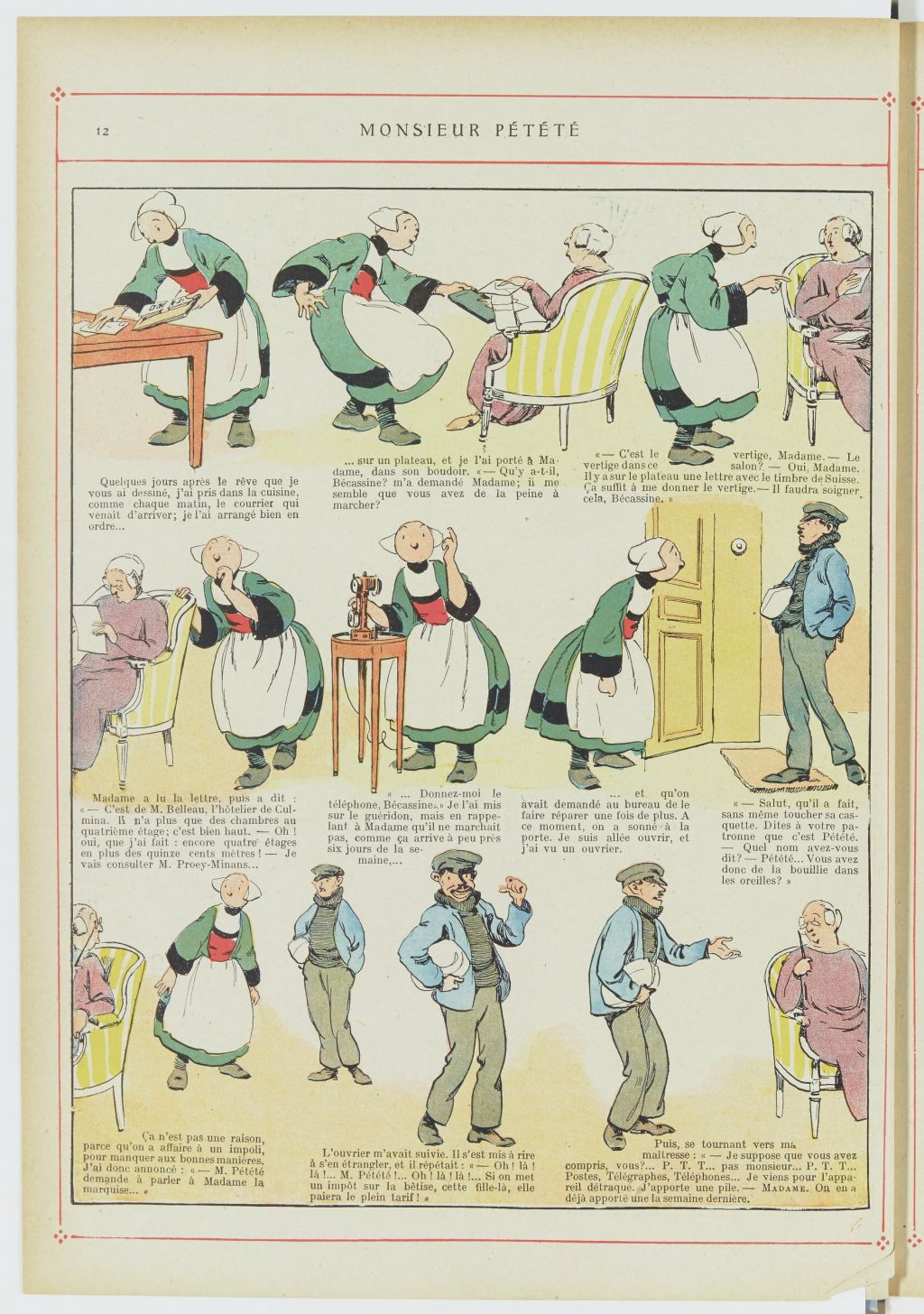 Bécassine – Bécassine alpiniste (1923), page 13. Caumery & J.-P. Pinchon. Domaine public. Source gallica.bnf.fr / BnF.