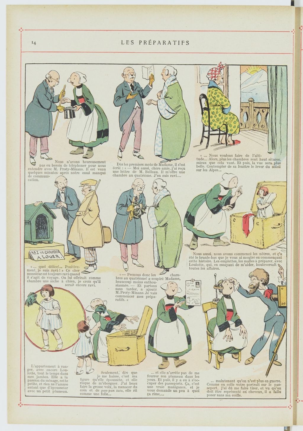 Bécassine – Bécassine alpiniste (1923), page 15. Caumery & J.-P. Pinchon. Domaine public. Source gallica.bnf.fr / BnF.