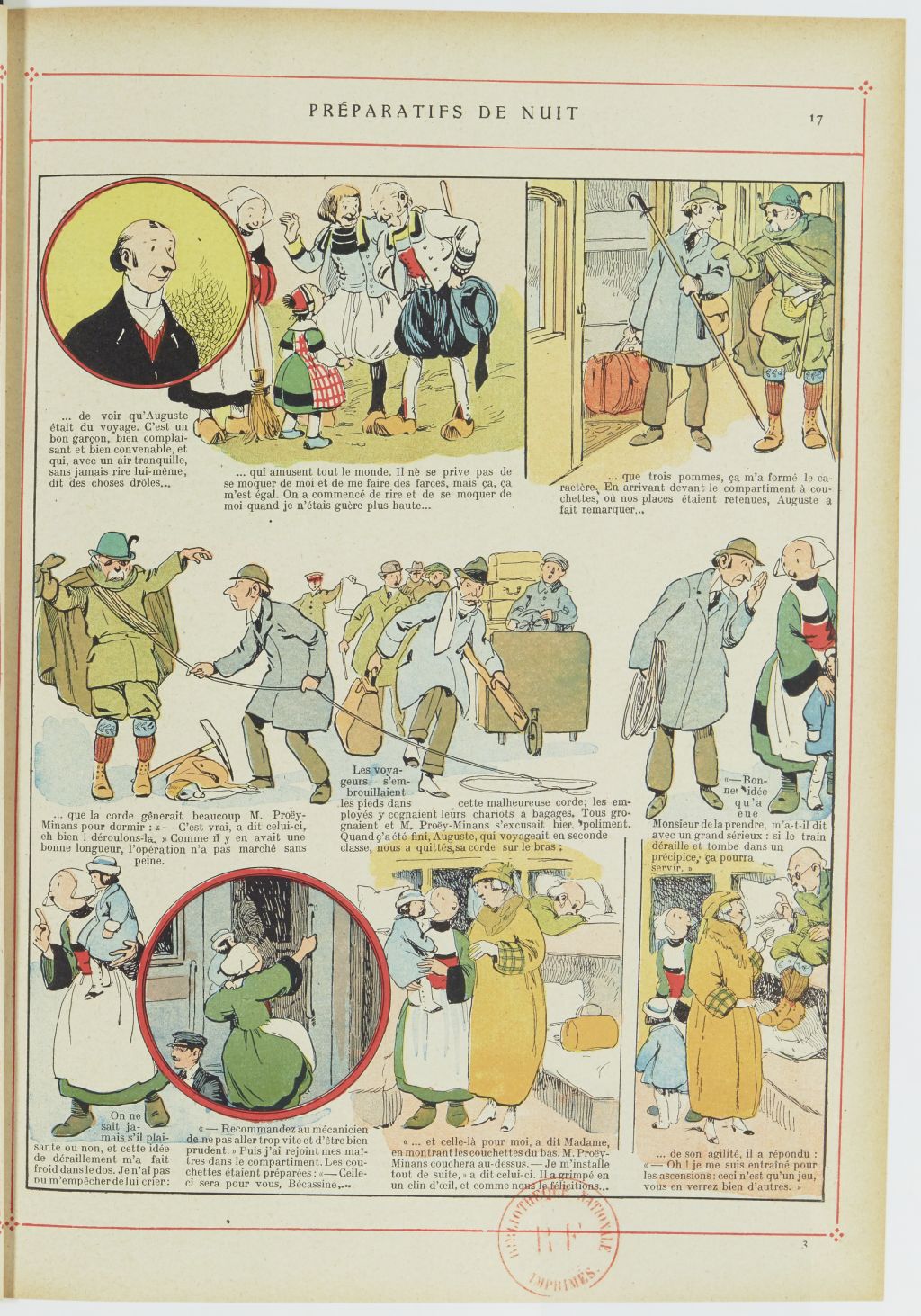 Bécassine – Bécassine alpiniste (1923), page 18. Caumery & J.-P. Pinchon. Domaine public. Source gallica.bnf.fr / BnF.