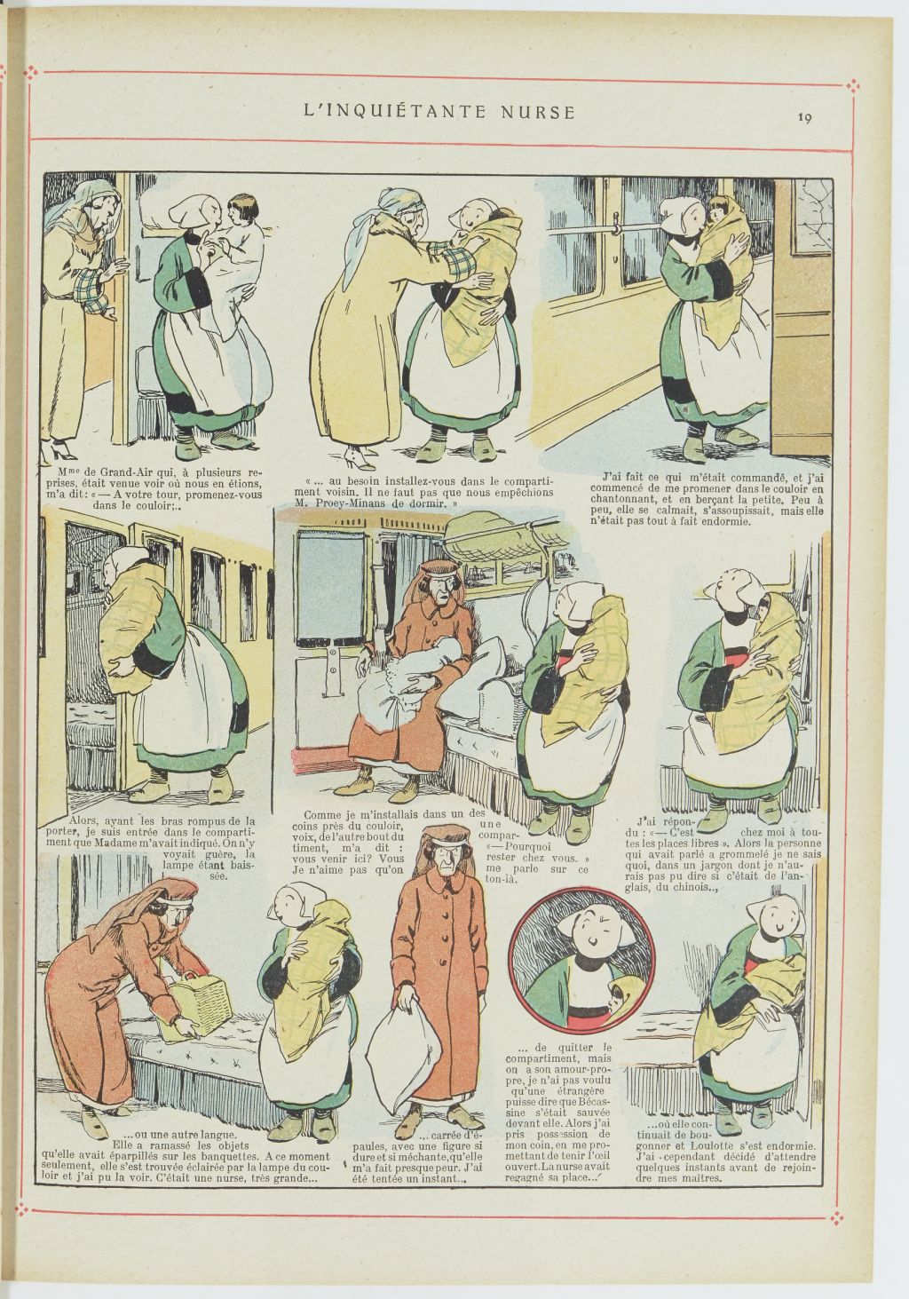 Bécassine – Bécassine alpiniste (1923), page 20. Caumery & J.-P. Pinchon. Domaine public. Source gallica.bnf.fr / BnF.