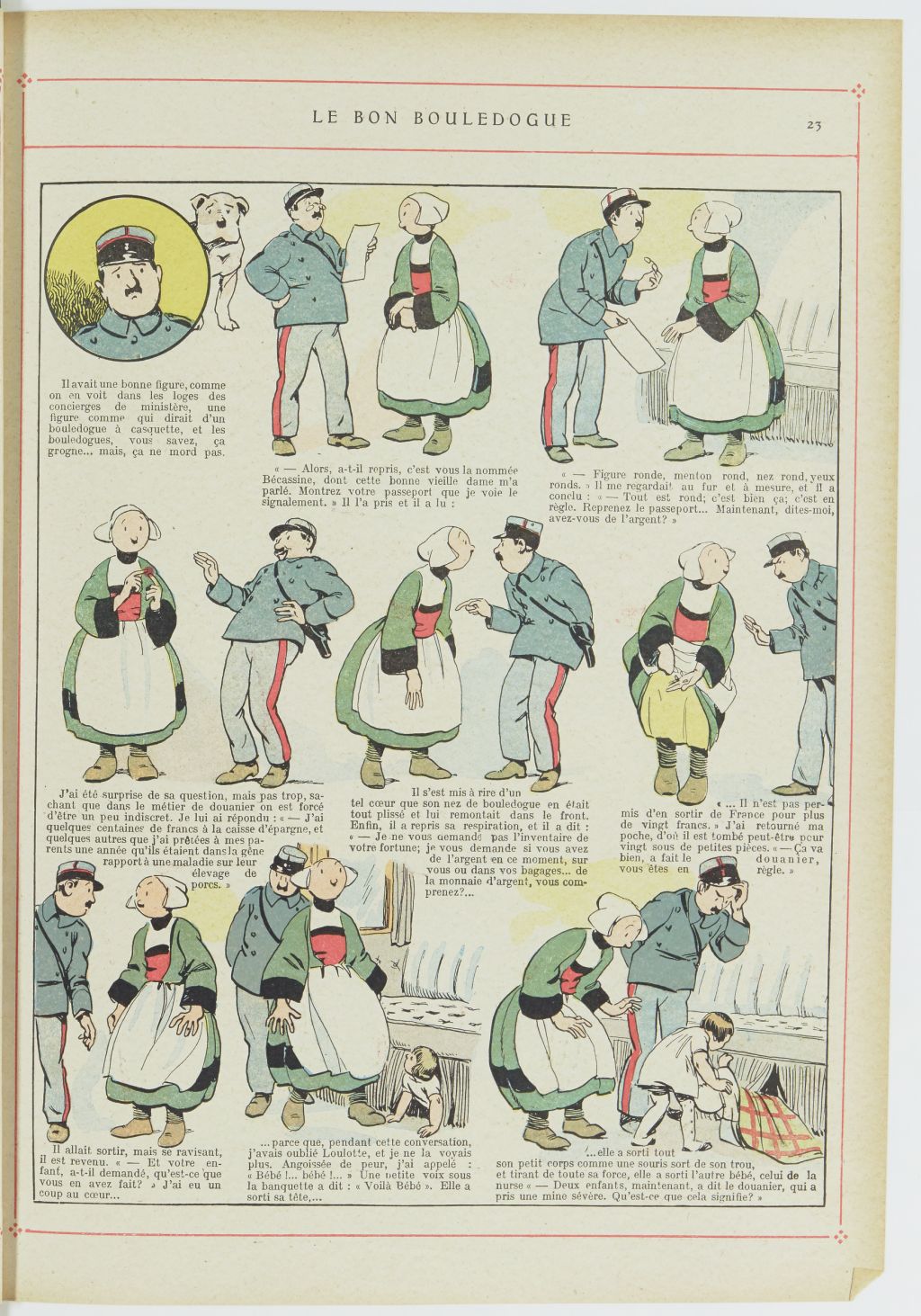 Bécassine – Bécassine alpiniste (1923), page 24. Caumery & J.-P. Pinchon. Domaine public. Source gallica.bnf.fr / BnF.