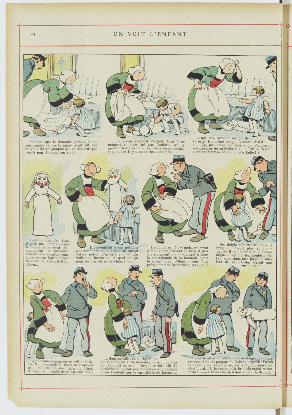 Bécassine – Bécassine alpiniste (1923), page 25. Caumery & J.-P. Pinchon. Domaine public. Source gallica.bnf.fr / BnF.