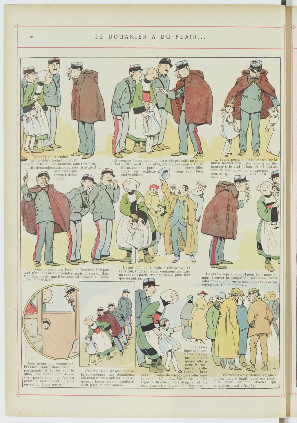 Bécassine – Bécassine alpiniste (1923), page 27. Caumery & J.-P. Pinchon. Domaine public. Source gallica.bnf.fr / BnF.