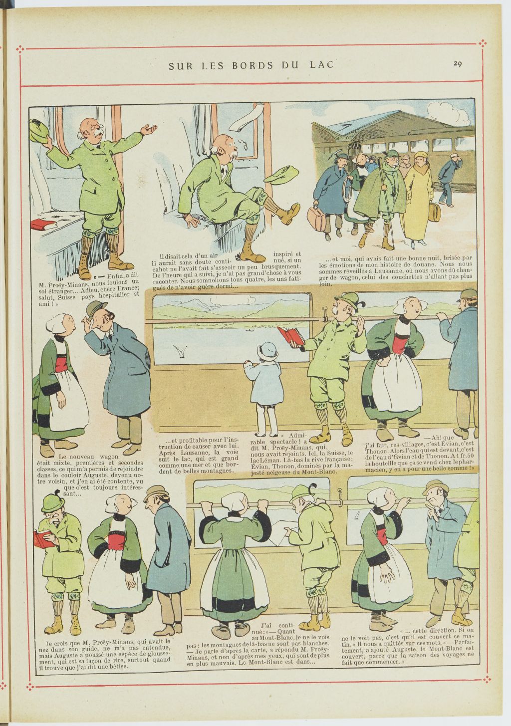 Bécassine – Bécassine alpiniste (1923), page 30. Caumery & J.-P. Pinchon. Domaine public. Source gallica.bnf.fr / BnF.
