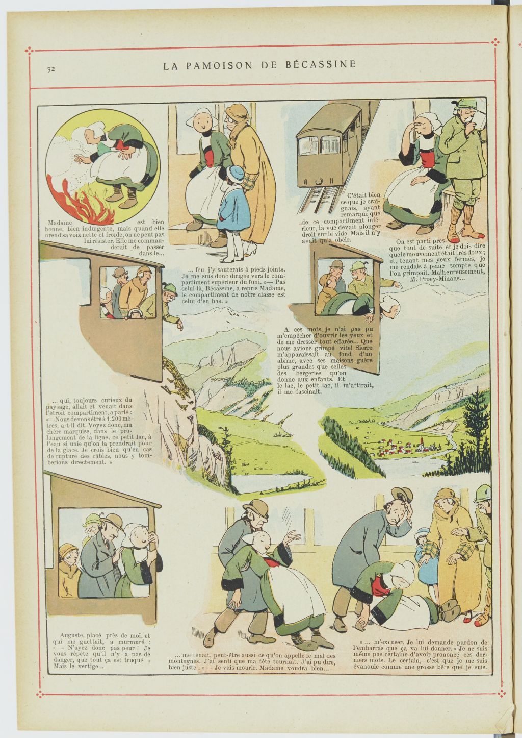 Bécassine – Bécassine alpiniste (1923), page 33. Caumery & J.-P. Pinchon. Domaine public. Source gallica.bnf.fr / BnF.