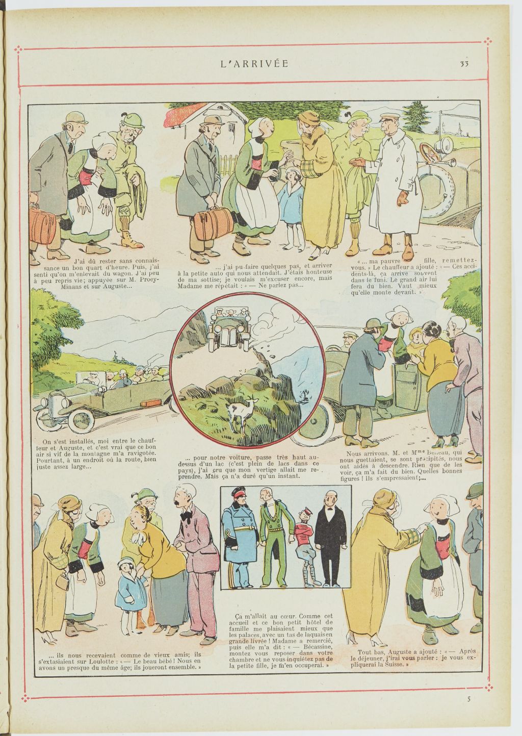 Bécassine – Bécassine alpiniste (1923), page 34. Caumery & J.-P. Pinchon. Domaine public. Source gallica.bnf.fr / BnF.
