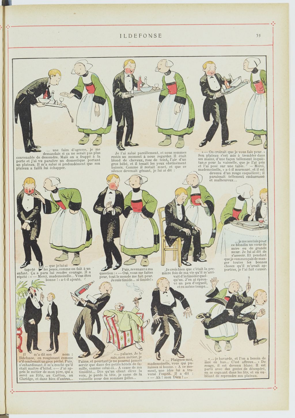 Bécassine – Bécassine alpiniste (1923), page 36. Caumery & J.-P. Pinchon. Domaine public. Source gallica.bnf.fr / BnF.