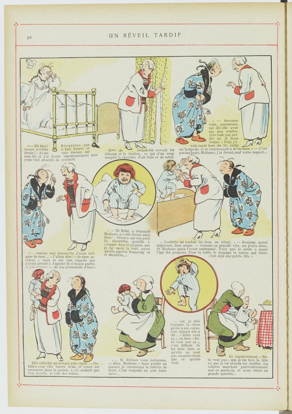 Bécassine – Bécassine alpiniste (1923), page 51. Caumery & J.-P. Pinchon. Domaine public. Source gallica.bnf.fr / BnF.