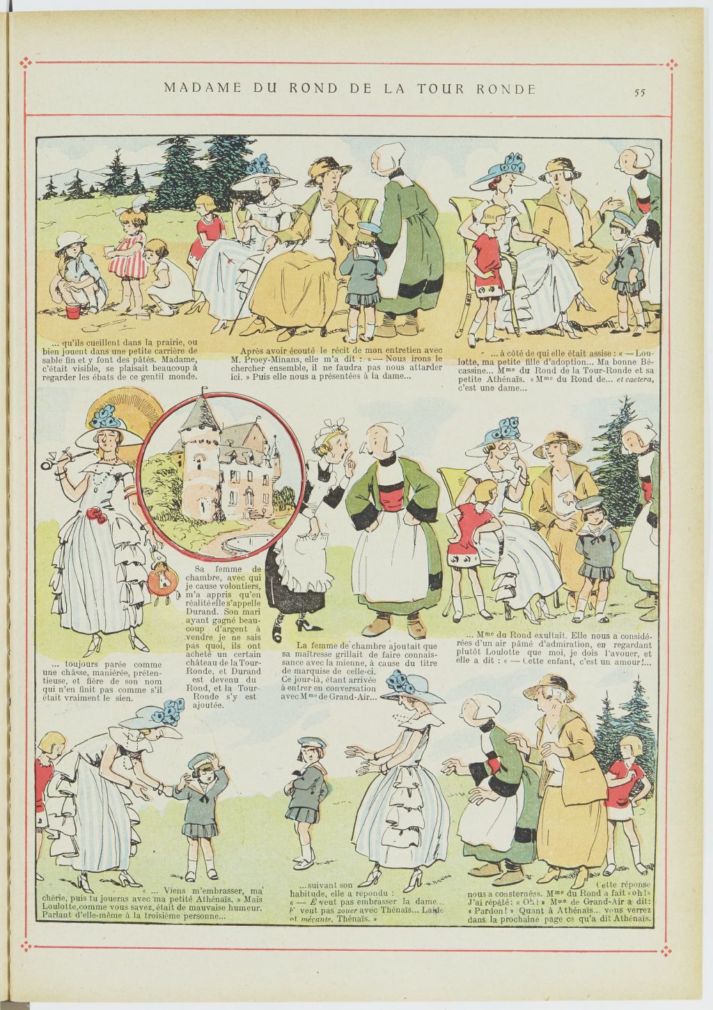 Bécassine – Bécassine alpiniste (1923), page 56. Caumery & J.-P. Pinchon. Domaine public. Source gallica.bnf.fr / BnF.