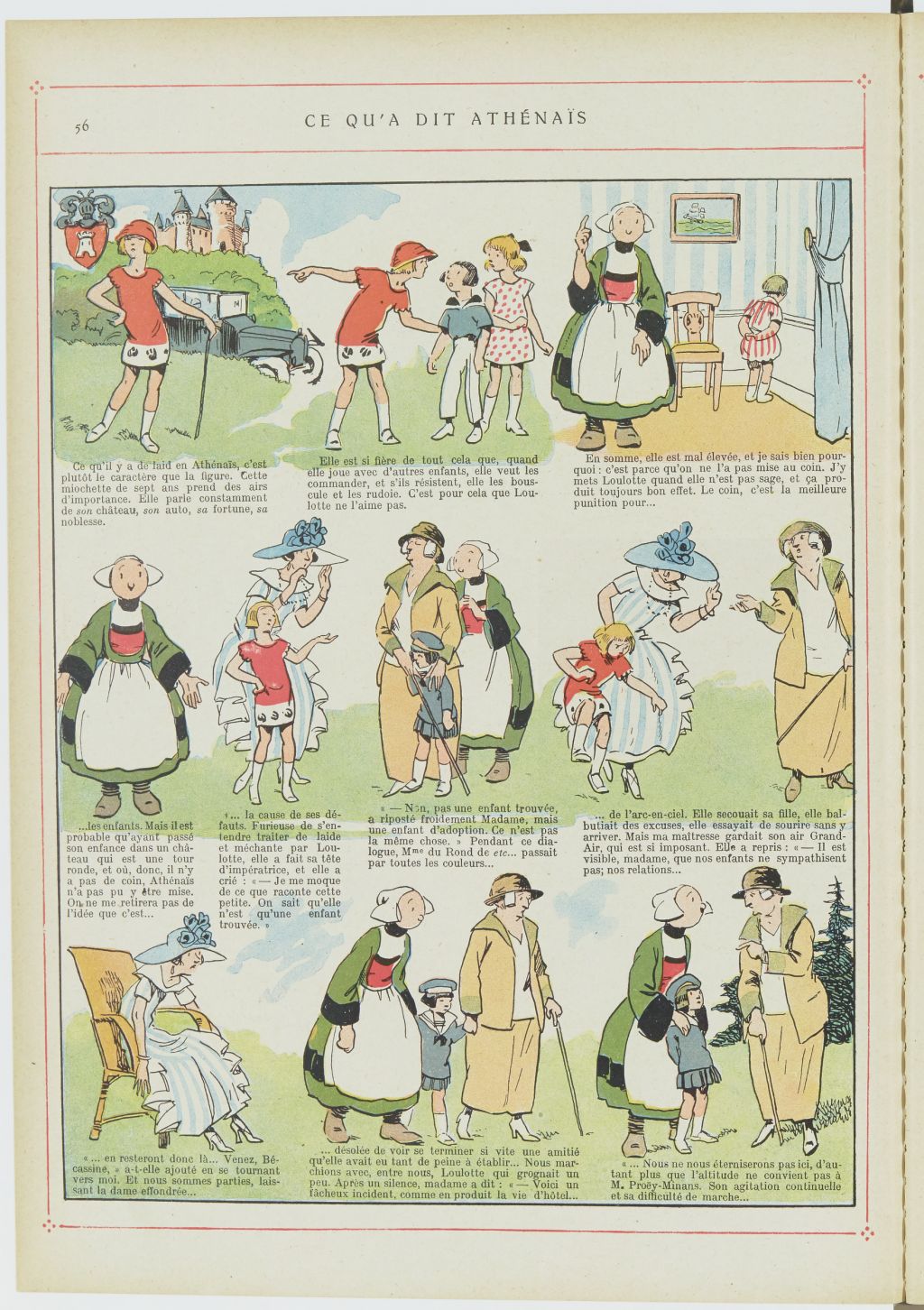 Bécassine – Bécassine alpiniste (1923), page 57. Caumery & J.-P. Pinchon. Domaine public. Source gallica.bnf.fr / BnF.