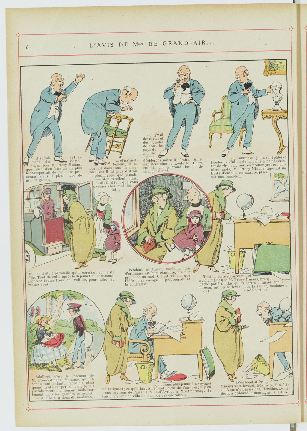 Bécassine – Bécassine alpiniste (1923), page 7. Caumery & J.-P. Pinchon. Domaine public. Source gallica.bnf.fr / BnF.