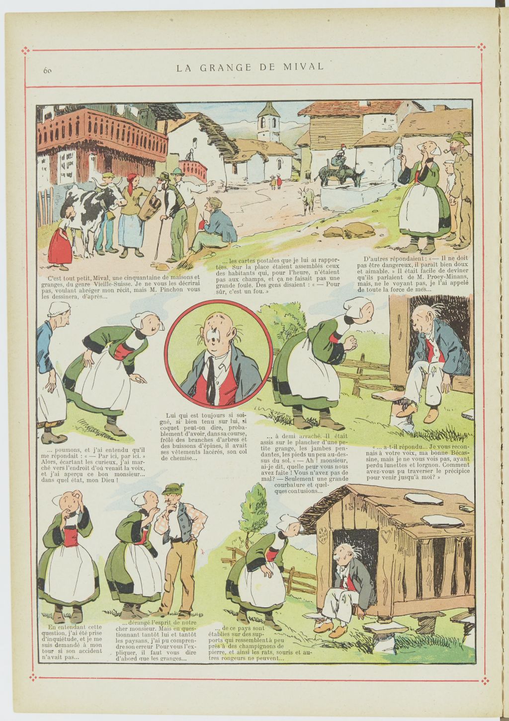 Bécassine – Bécassine alpiniste (1923), page 61. Caumery & J.-P. Pinchon. Domaine public. Source gallica.bnf.fr / BnF.