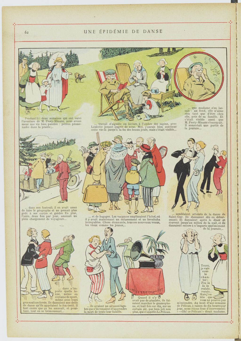 Bécassine – Bécassine alpiniste (1923), page 63. Caumery & J.-P. Pinchon. Domaine public. Source gallica.bnf.fr / BnF.