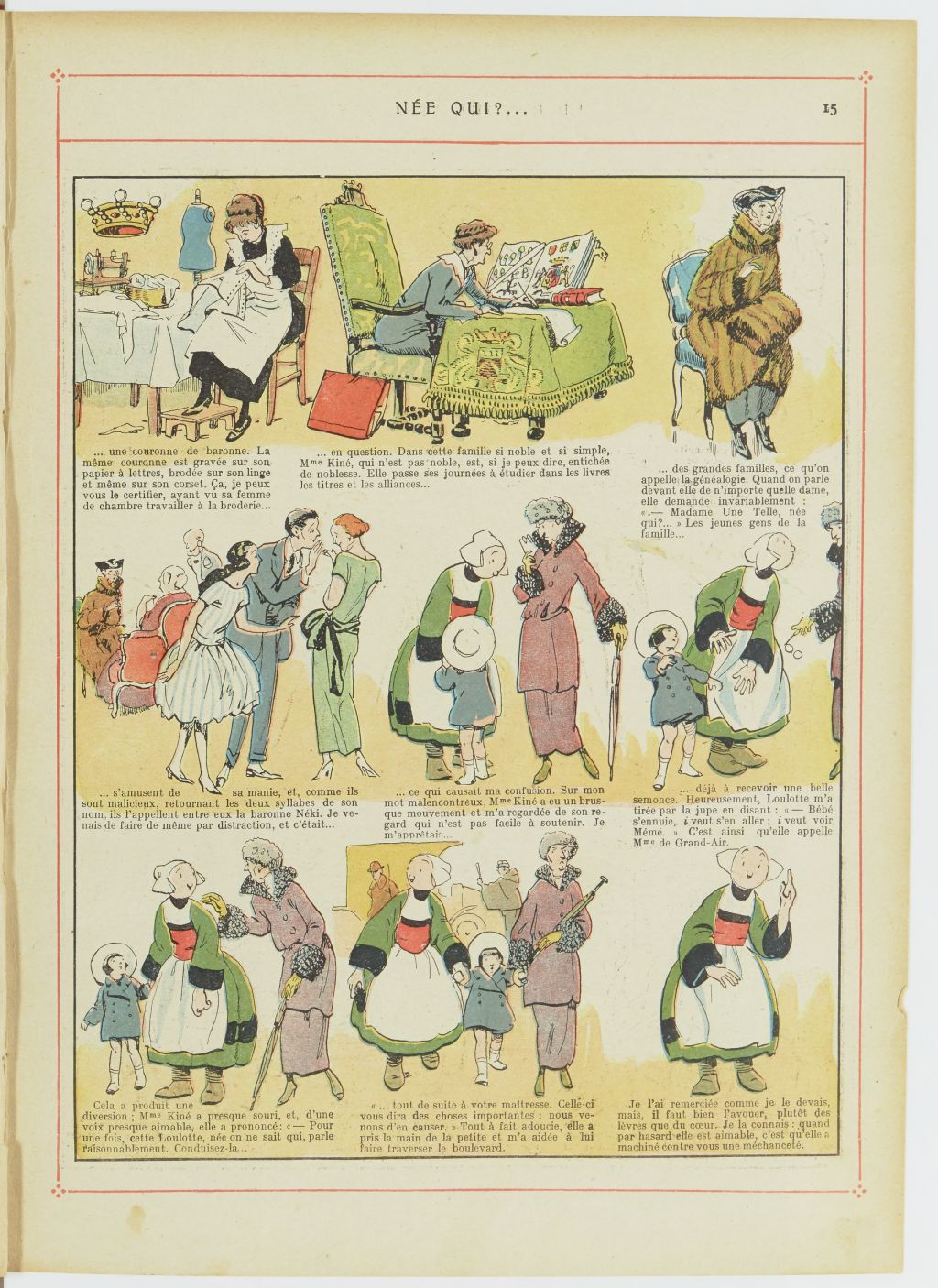 Bécassine – Les Bonnes Idées de Bécassine (1924), page 16. Caumery & J.-P. Pinchon. Domaine public. Source gallica.bnf.fr / BnF.