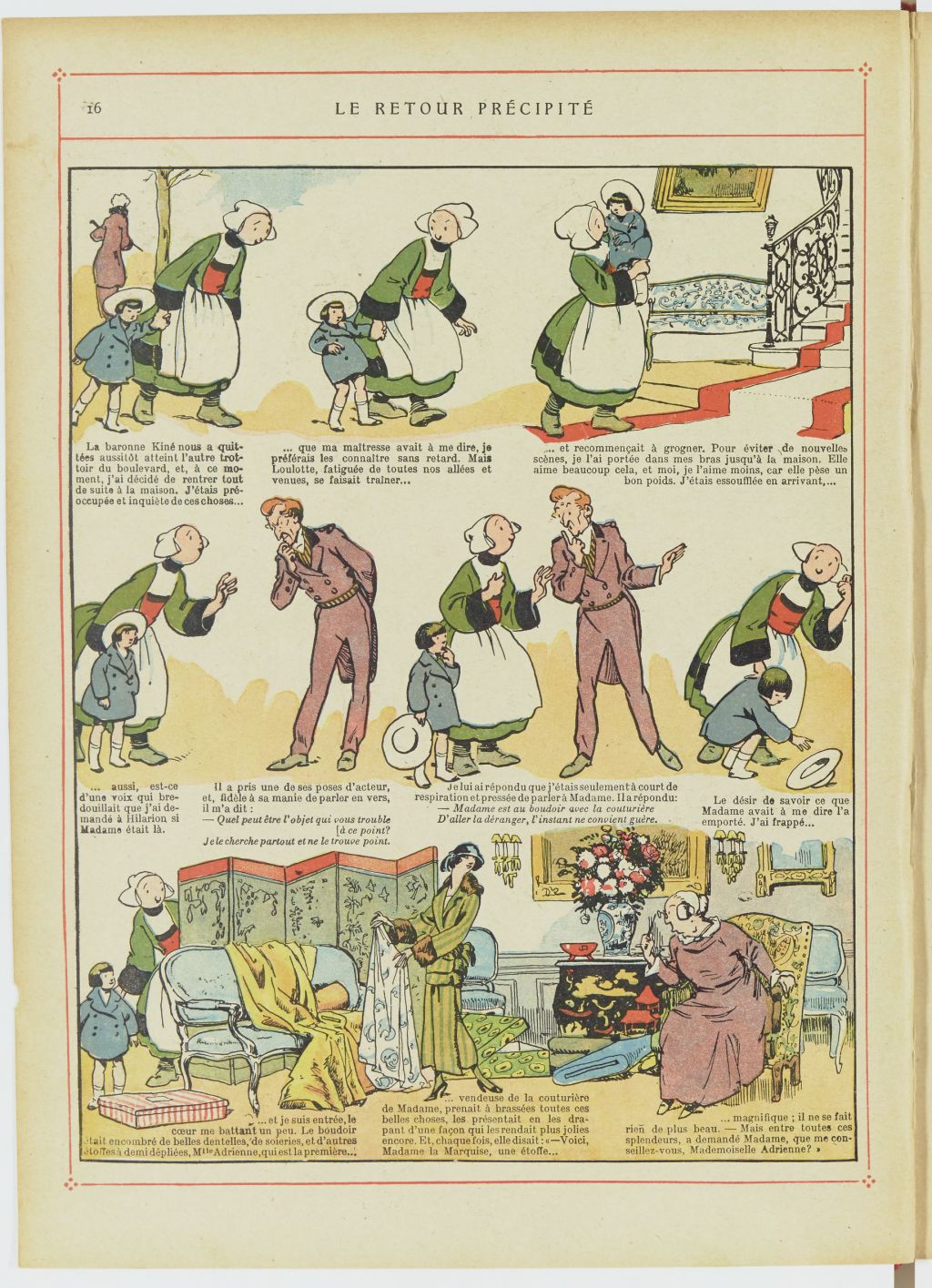Bécassine – Les Bonnes Idées de Bécassine (1924), page 17. Caumery & J.-P. Pinchon. Domaine public. Source gallica.bnf.fr / BnF.