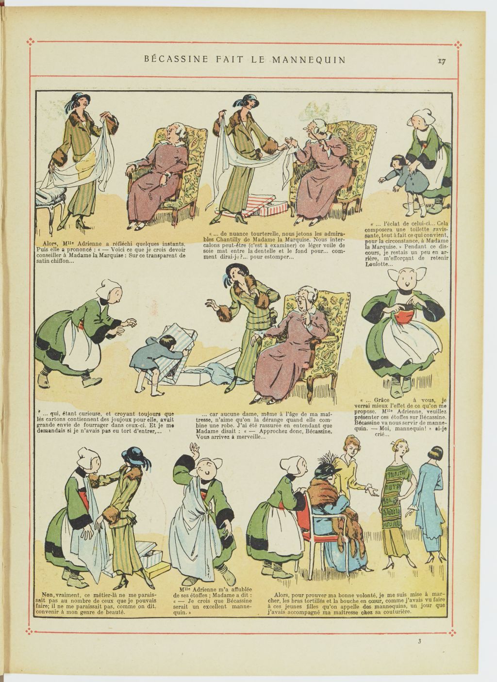 Bécassine – Les Bonnes Idées de Bécassine (1924), page 18. Caumery & J.-P. Pinchon. Domaine public. Source gallica.bnf.fr / BnF.