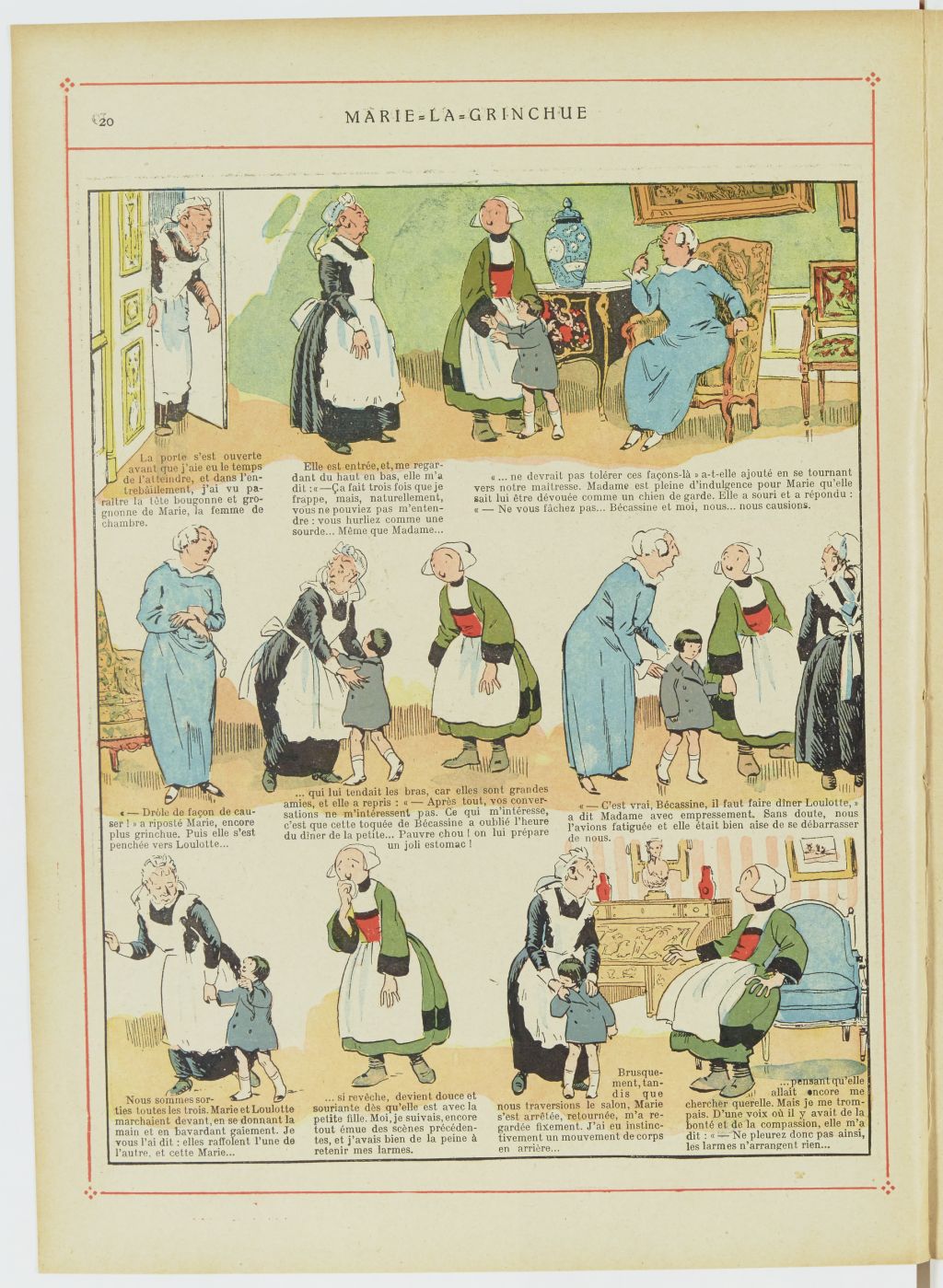 Bécassine – Les Bonnes Idées de Bécassine (1924), page 21. Caumery & J.-P. Pinchon. Domaine public. Source gallica.bnf.fr / BnF.