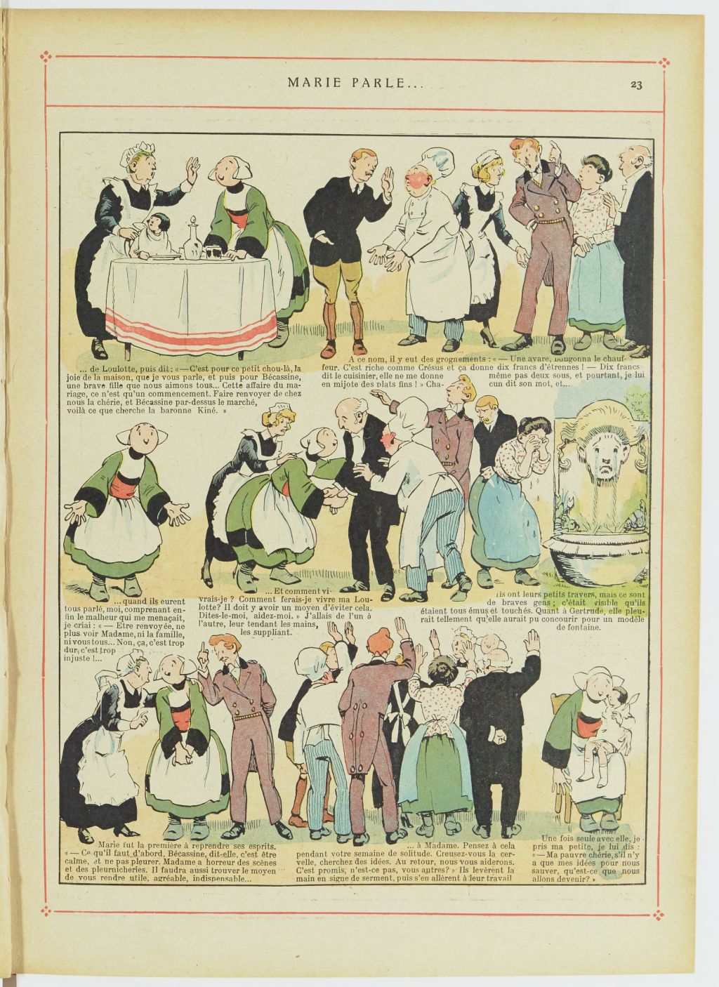 Bécassine – Les Bonnes Idées de Bécassine (1924), page 24. Caumery & J.-P. Pinchon. Domaine public. Source gallica.bnf.fr / BnF.