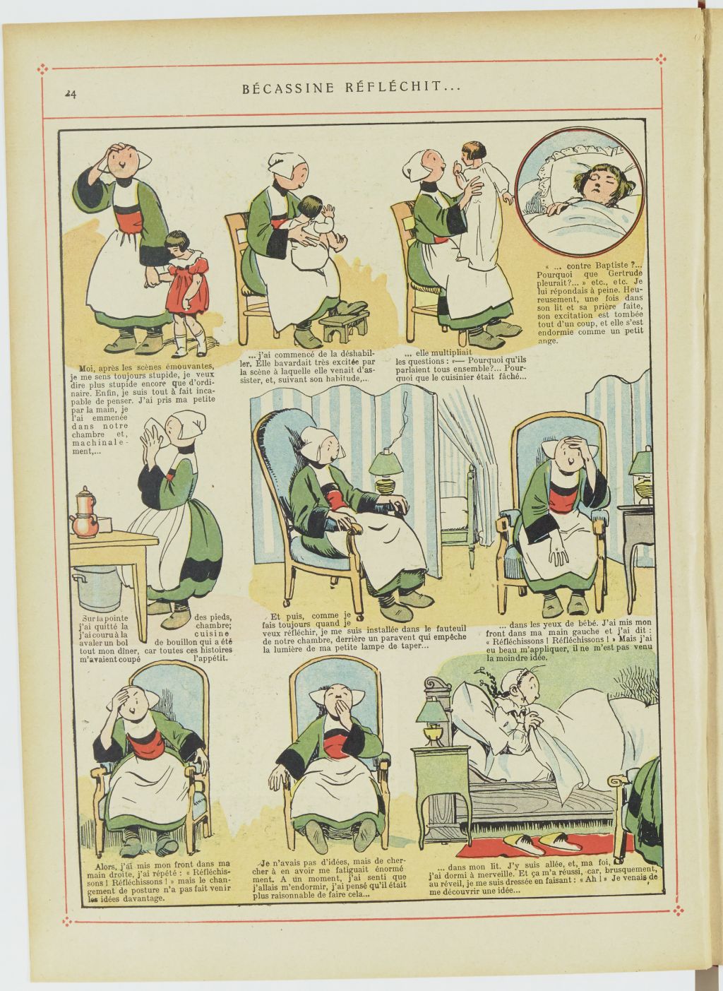 Bécassine – Les Bonnes Idées de Bécassine (1924), page 25. Caumery & J.-P. Pinchon. Domaine public. Source gallica.bnf.fr / BnF.