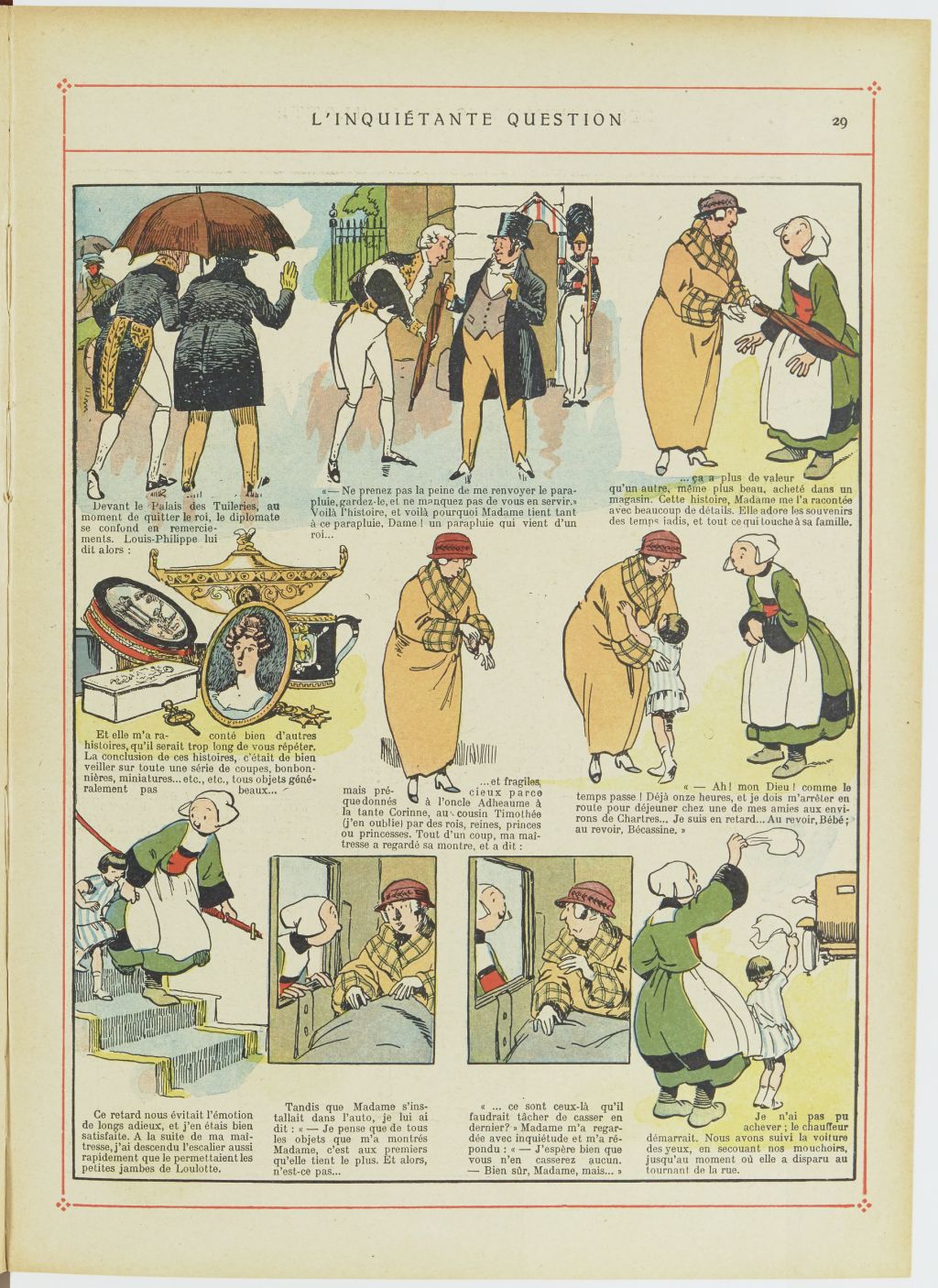Bécassine – Les Bonnes Idées de Bécassine (1924), page 30. Caumery & J.-P. Pinchon. Domaine public. Source gallica.bnf.fr / BnF.
