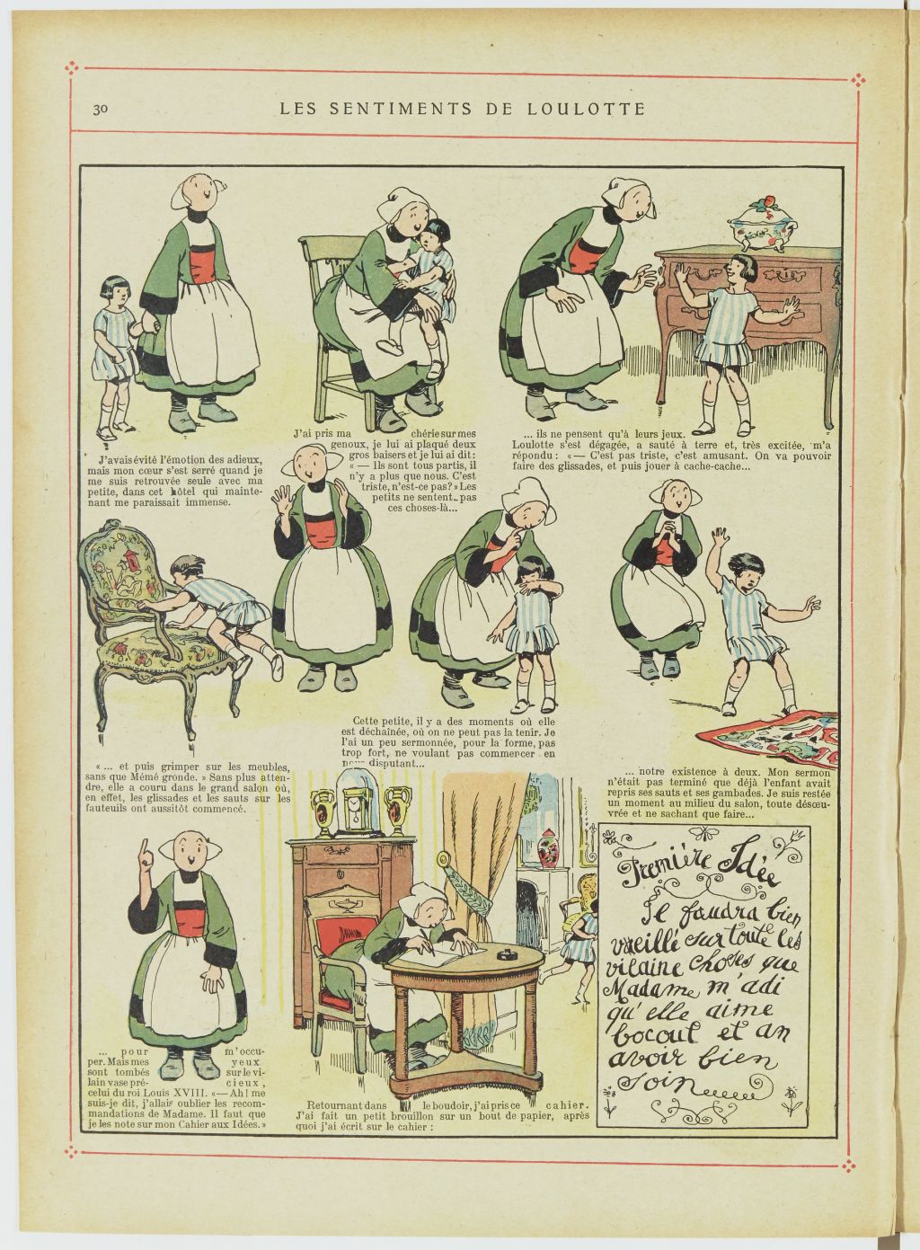 Bécassine – Les Bonnes Idées de Bécassine (1924), page 31. Caumery & J.-P. Pinchon. Domaine public. Source gallica.bnf.fr / BnF.
