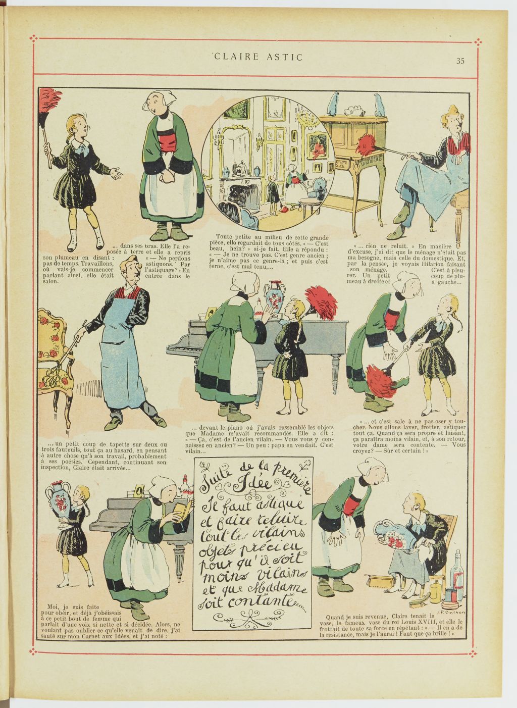 Bécassine – Les Bonnes Idées de Bécassine (1924), page 36. Caumery & J.-P. Pinchon. Domaine public. Source gallica.bnf.fr / BnF.