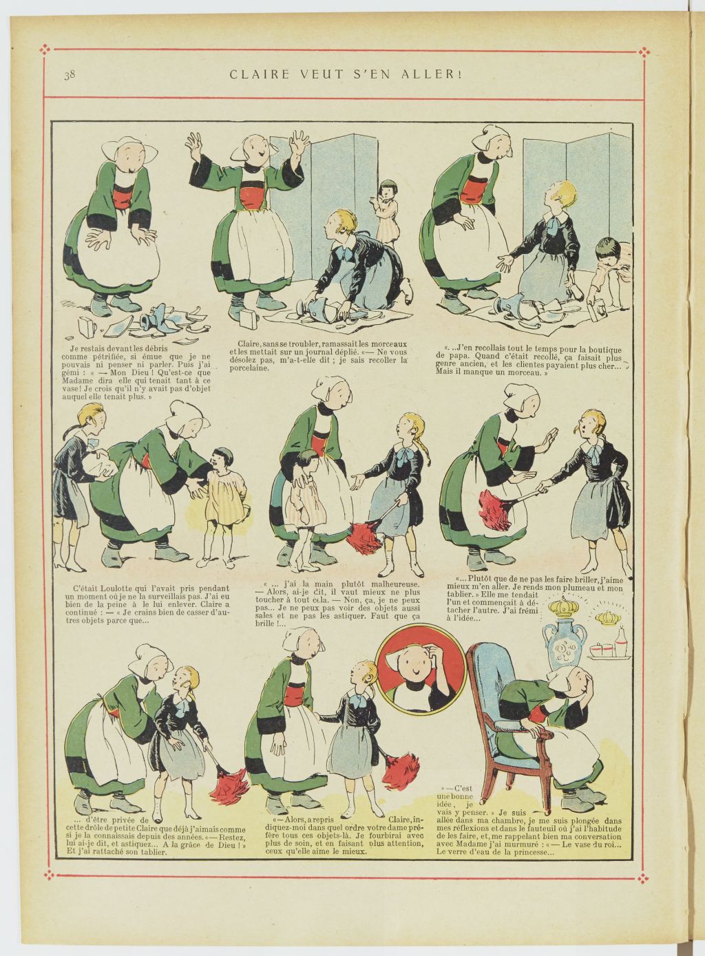 Bécassine – Les Bonnes Idées de Bécassine (1924), page 39. Caumery & J.-P. Pinchon. Domaine public. Source gallica.bnf.fr / BnF.