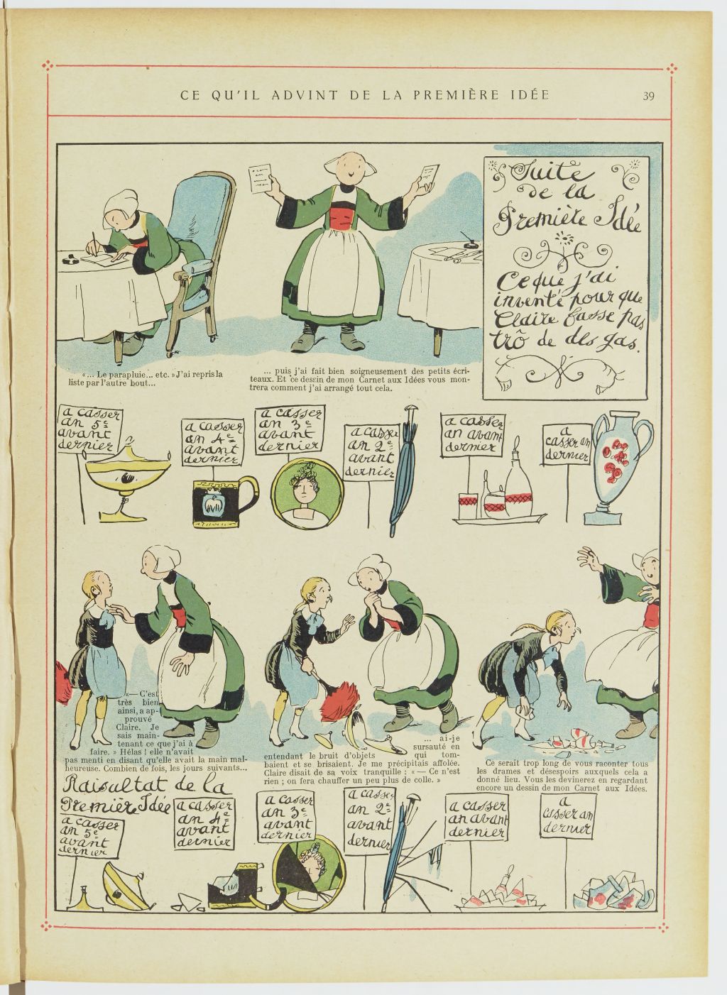 Bécassine – Les Bonnes Idées de Bécassine (1924), page 40. Caumery & J.-P. Pinchon. Domaine public. Source gallica.bnf.fr / BnF.